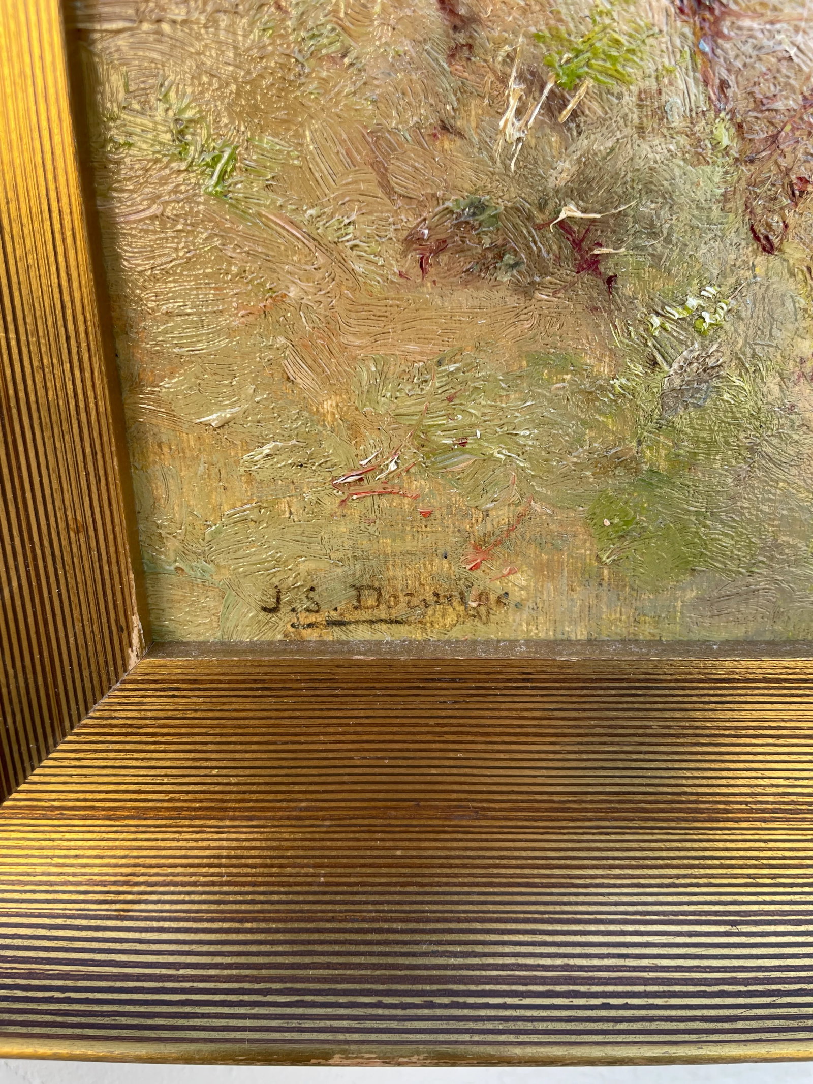 19th Century French Painting of Cliff Side House - 7