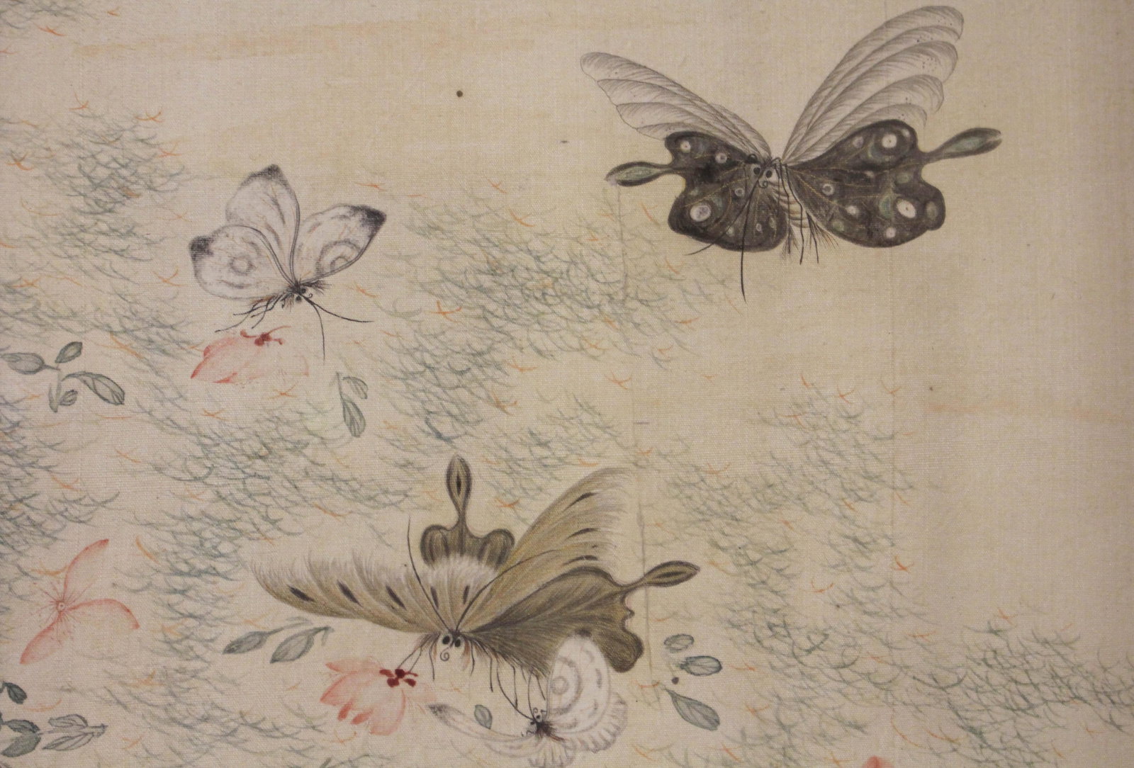 Late 19th Century Chinese Qing Dynasty Ink and Color Painting on Silk - 2