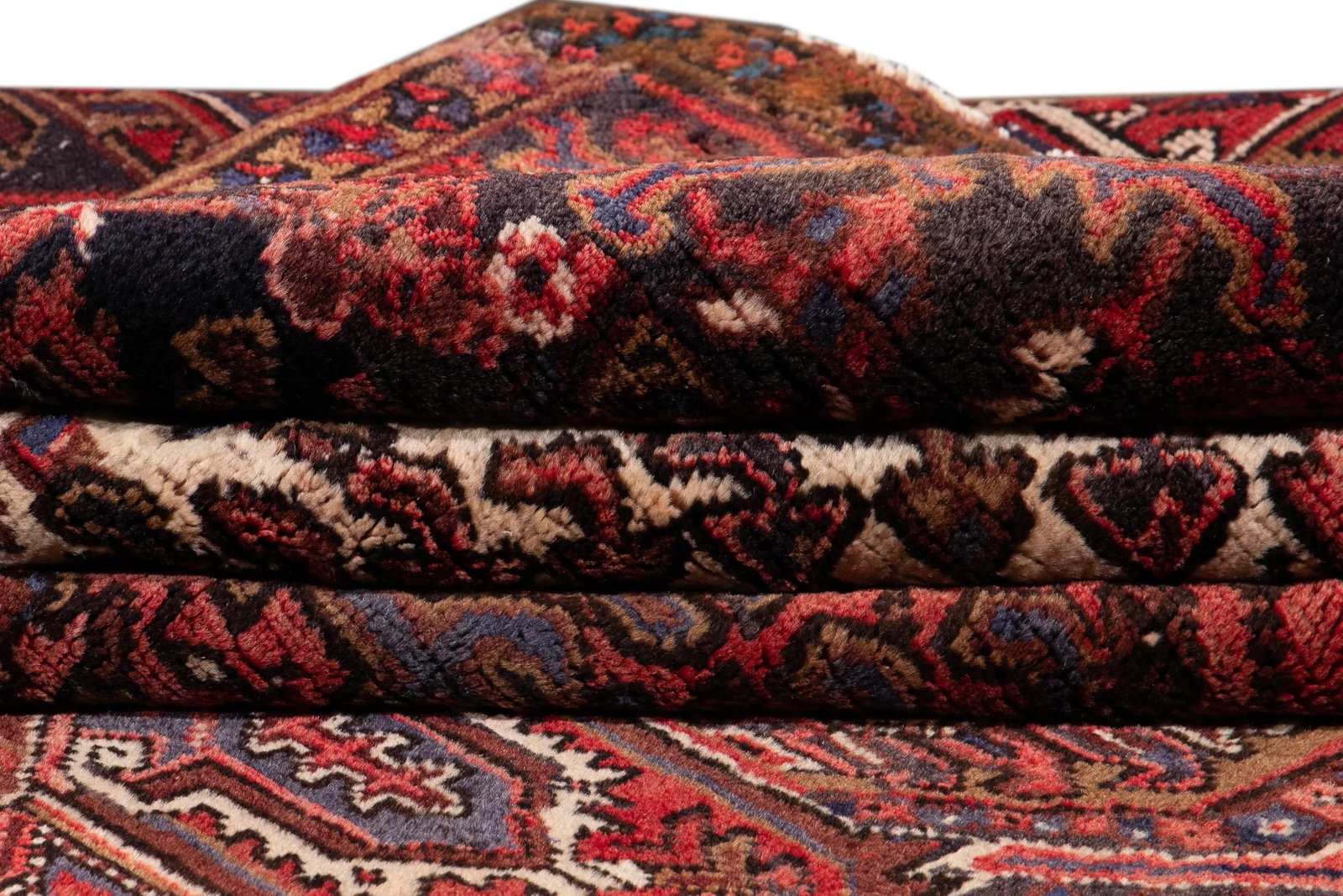 Vintage Persian Heriz Handmade Wool Rug, 7'3" X 9'10" - 5