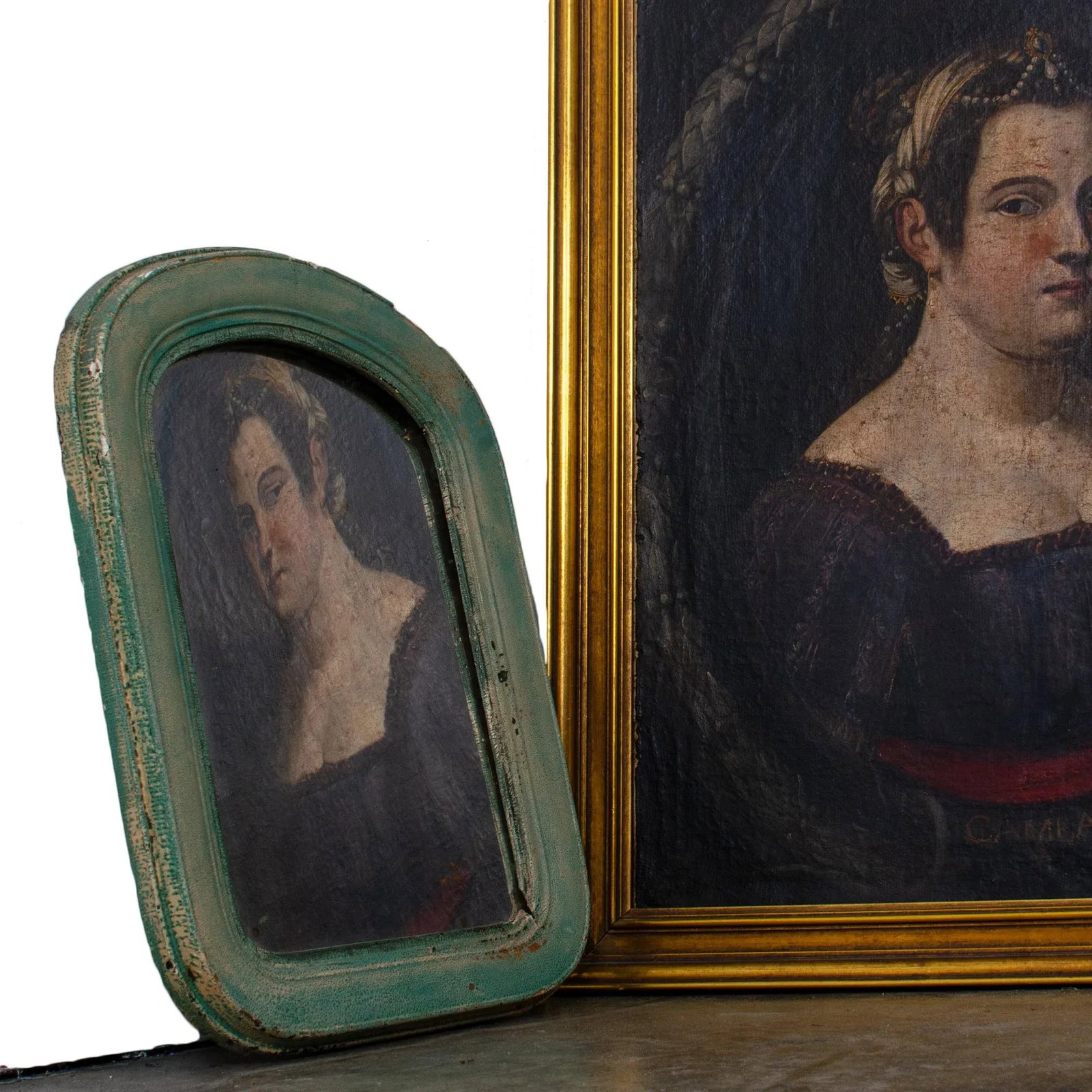 Green Butler's Mirror, c.1870 - 3