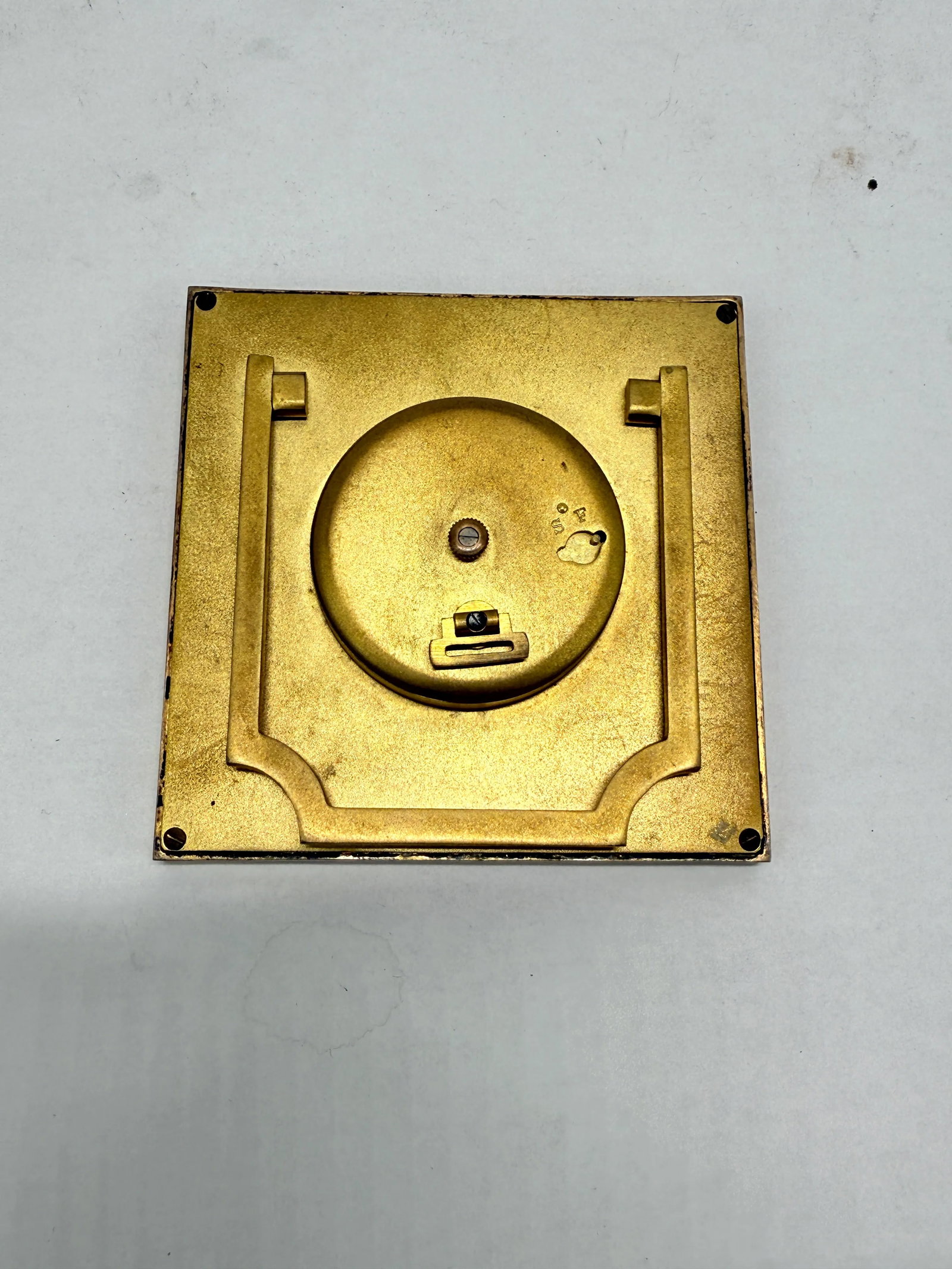Swiss Art Deco Enamel-Border 8-Day Desk Clock, C. 1925-1935 *Luminescence* - 6