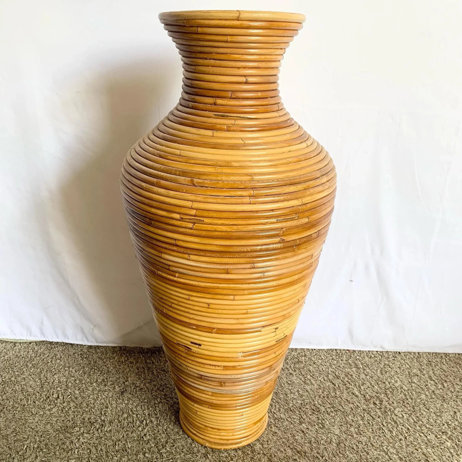 Boho Chic Pencil Reed Vases - Set of 2 - 6