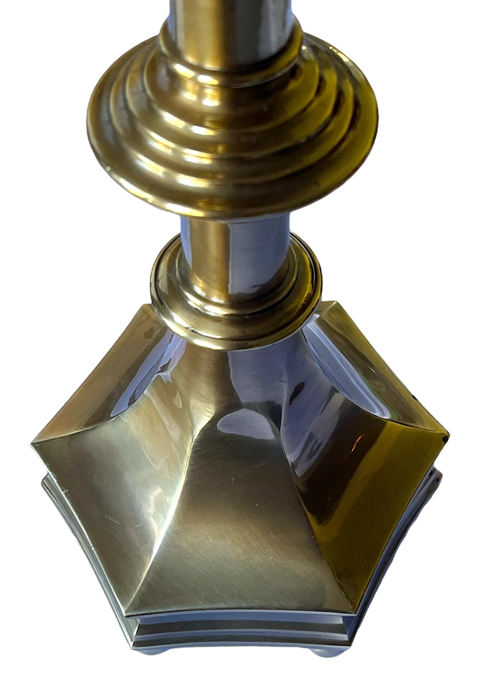 Vintage Frederick Cooper Solid Brass Candlestick Style Table Lamp - Colonial Revival Style - 6
