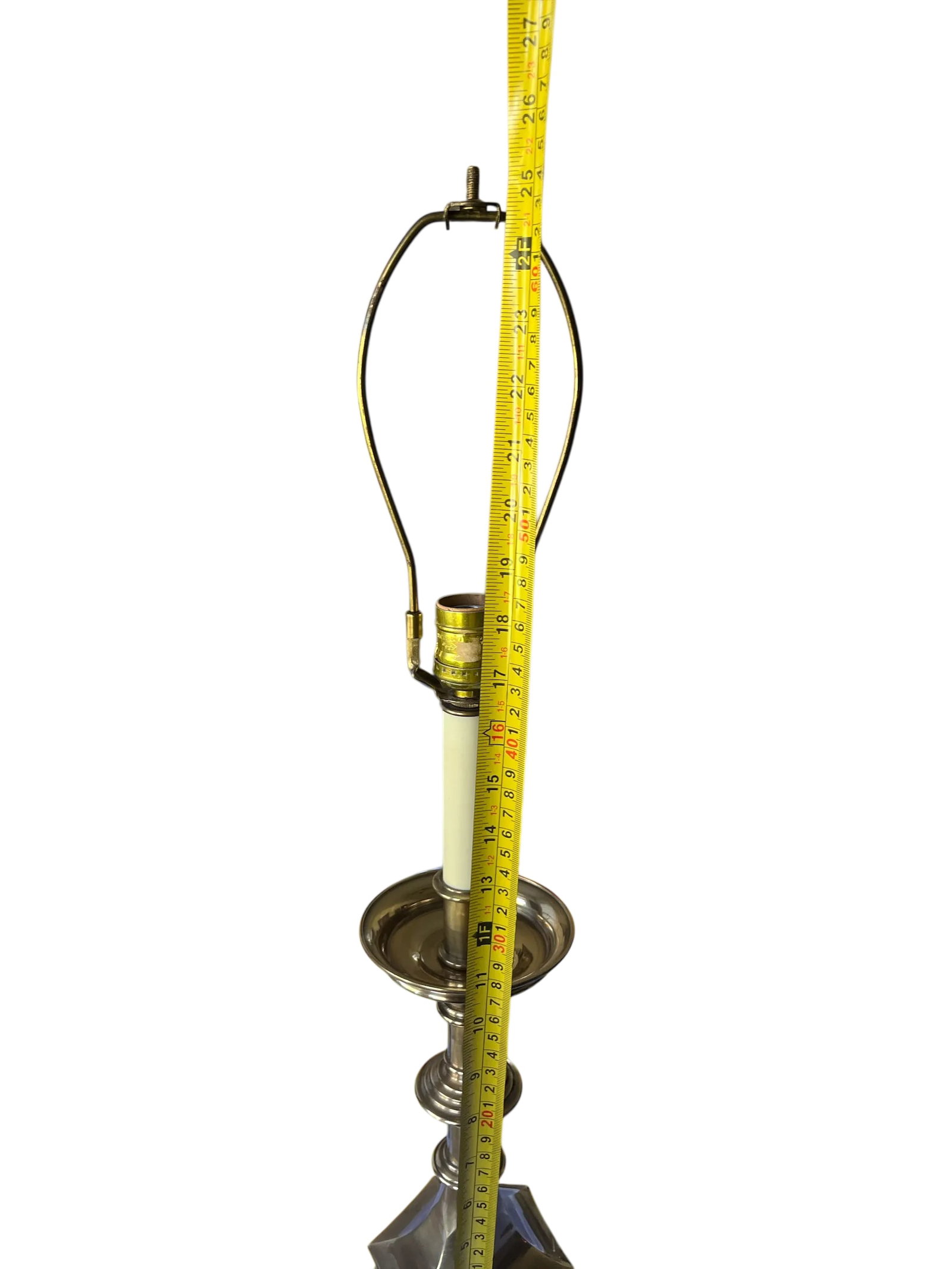 Vintage Frederick Cooper Solid Brass Candlestick Style Table Lamp - Colonial Revival Style - 8
