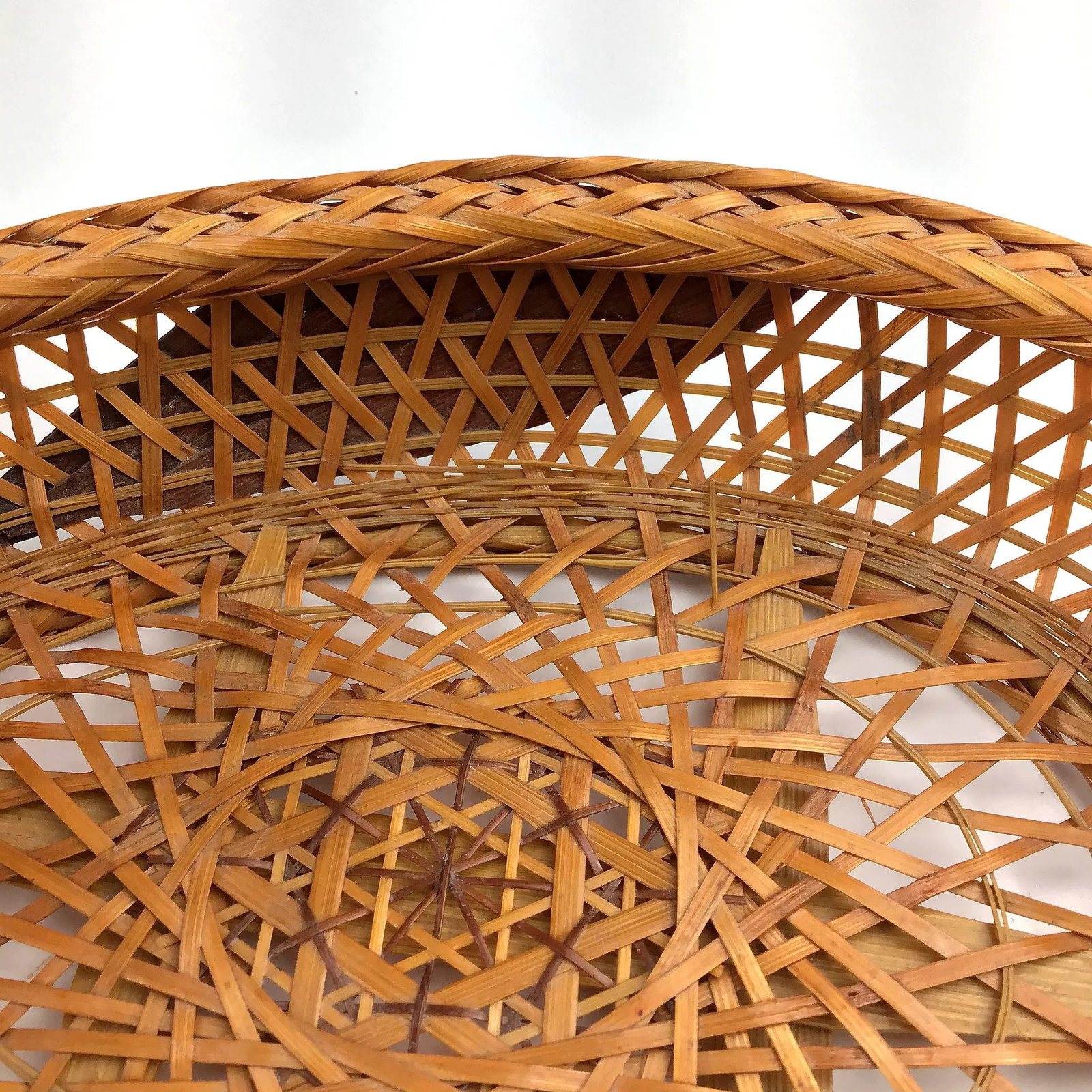 Vintage Rattan Figurine Duck Basket - 6