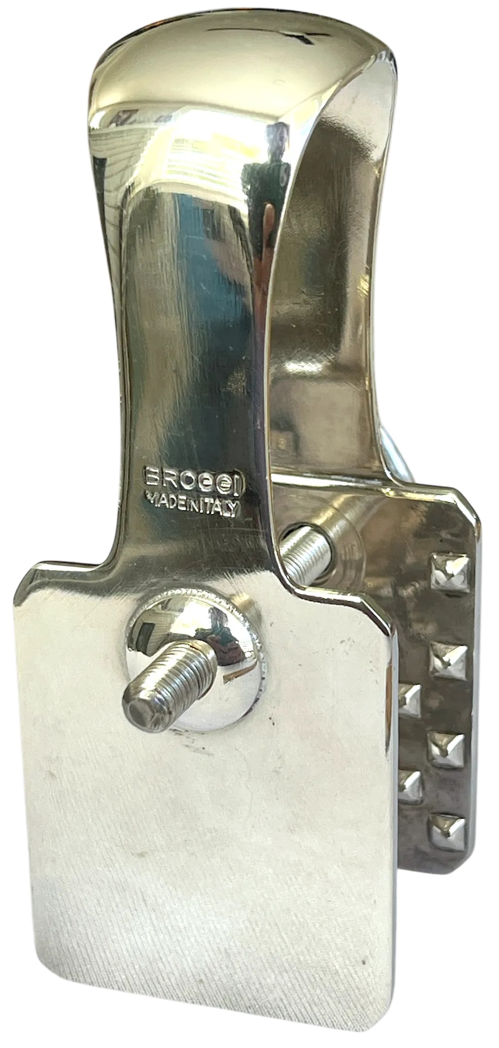 1990s Broggi Milano Classica Parmesan Cheese Tongs Holder Silver Plated Nickel - 2