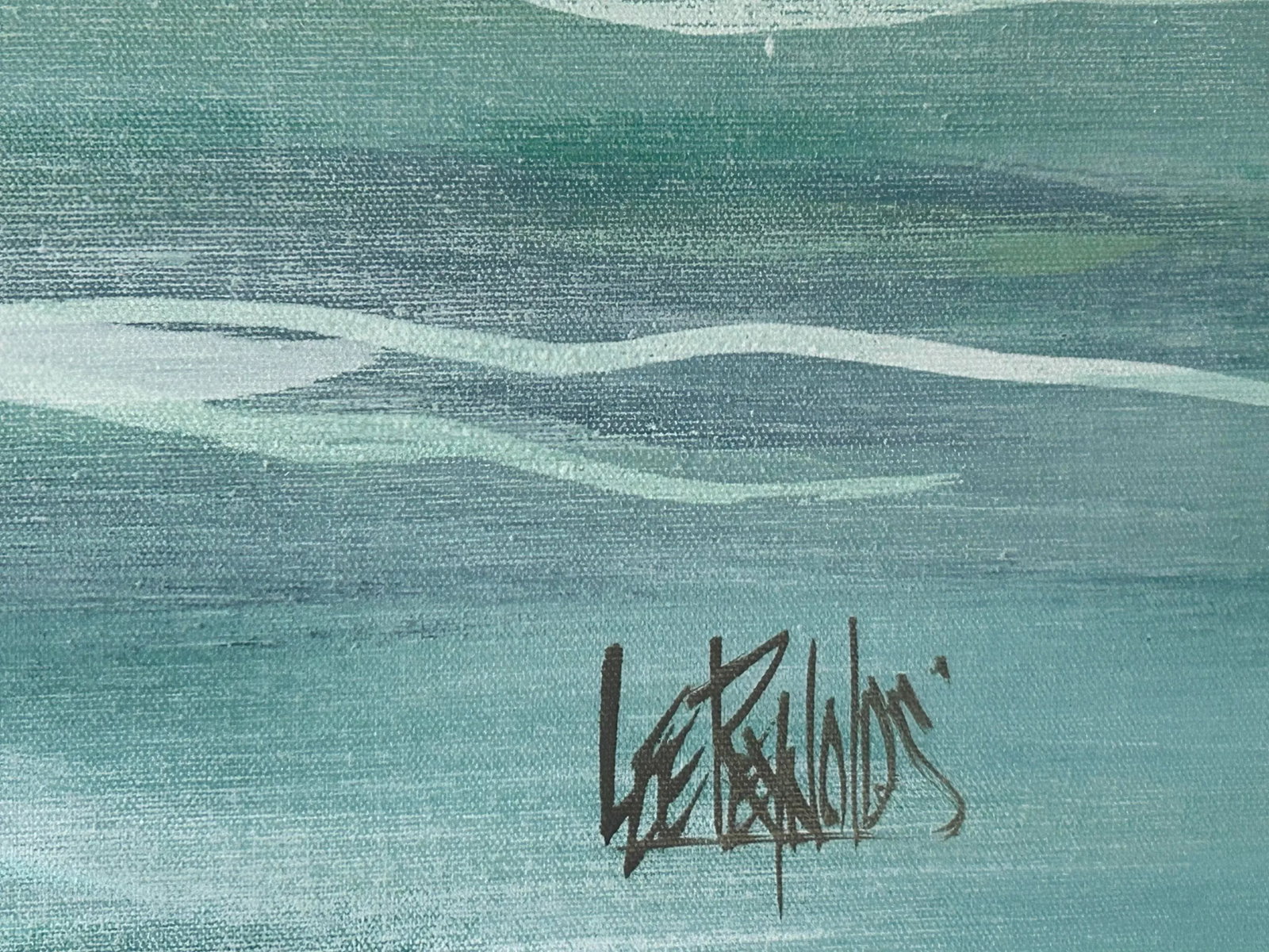 1970s Lee Reynolds Vintage Ocean Painting With Sailboats, Framed - 3