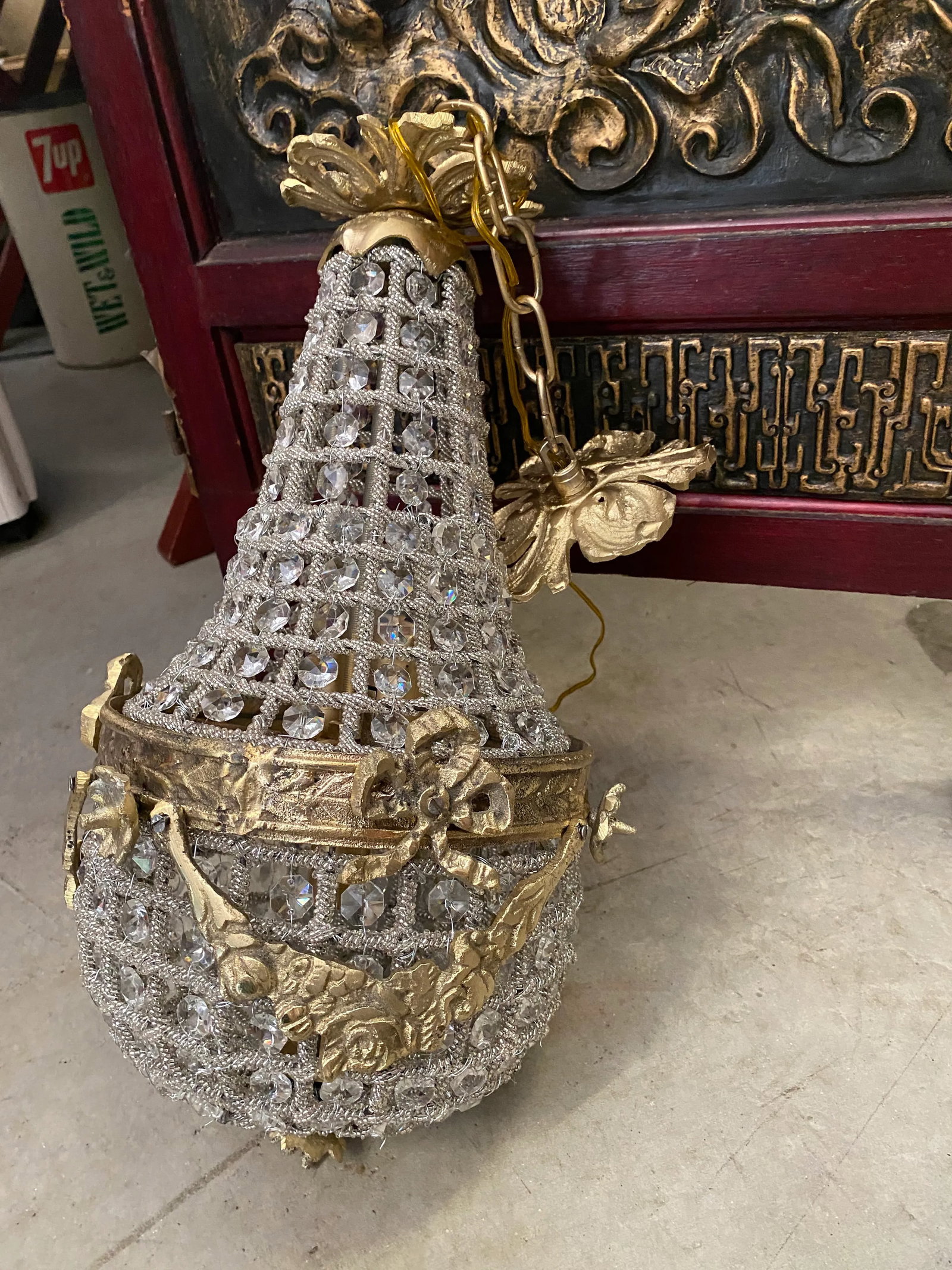 Brass Detail Miniature Pendant Chandelier - 4