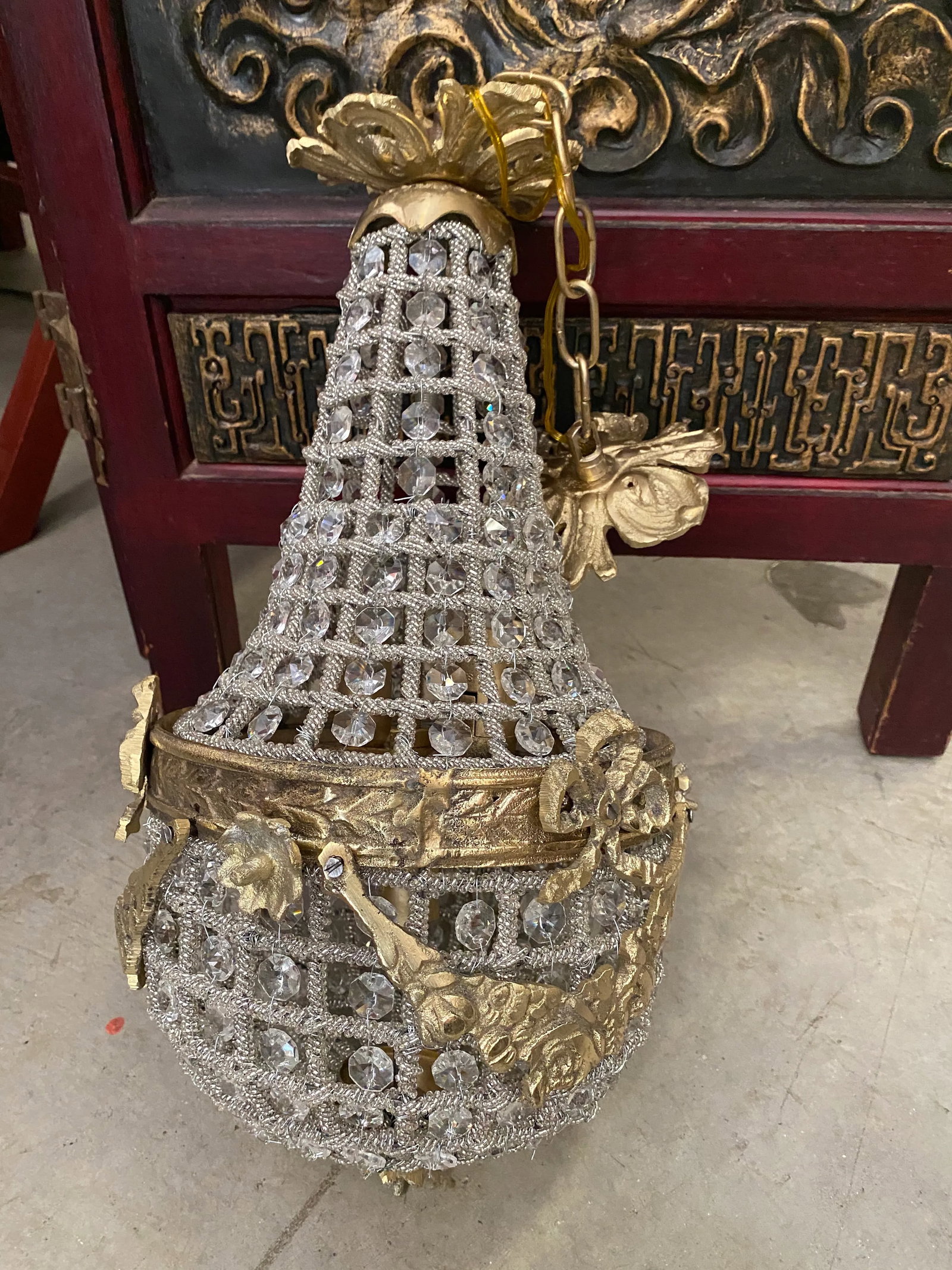 Brass Detail Miniature Pendant Chandelier - 5