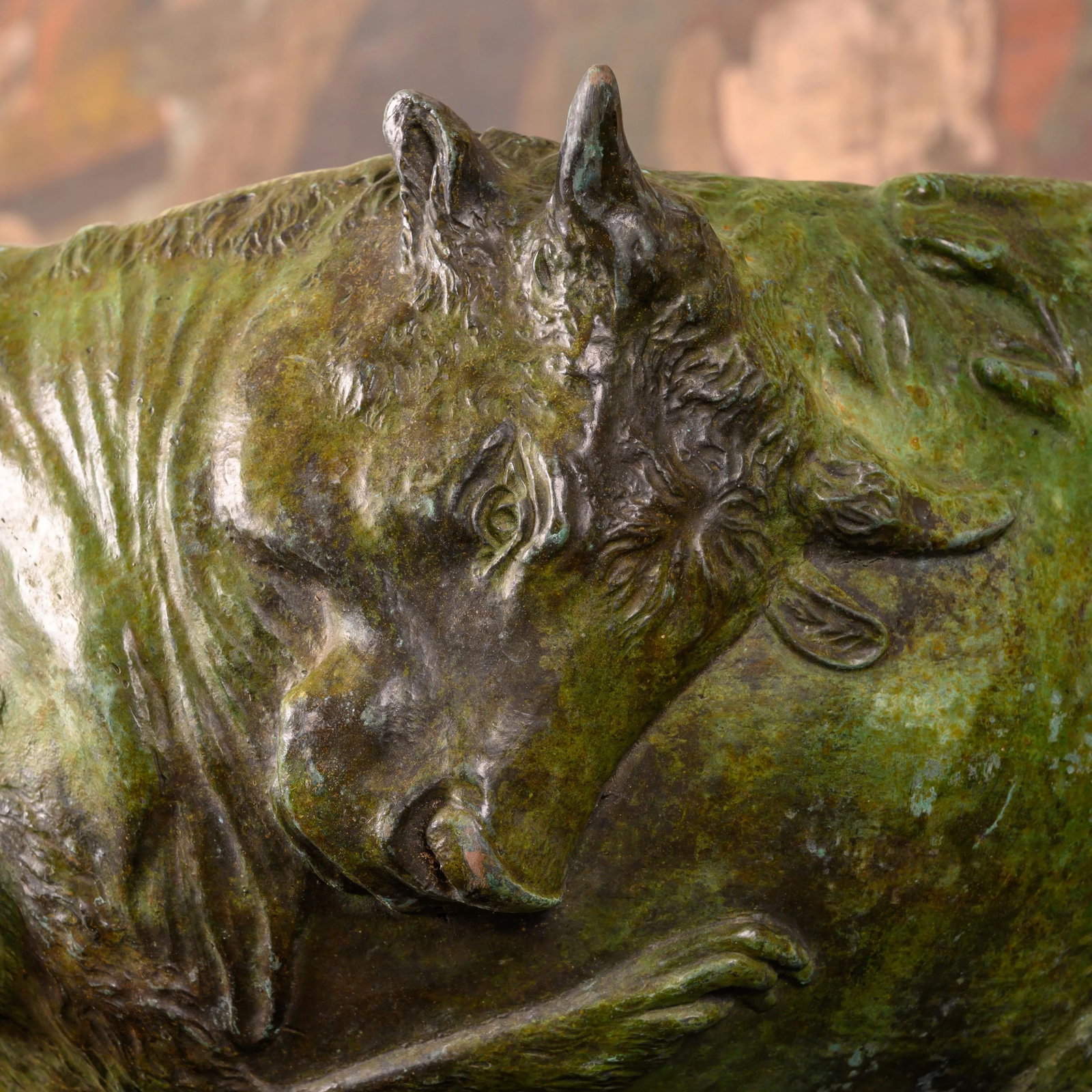 A Japanese Bronze "Animal" Jardiniere - 6