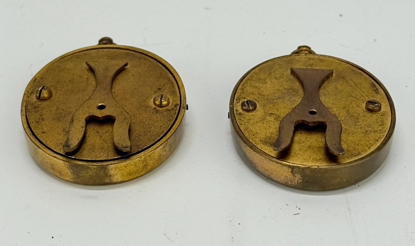 Pair of 19th Century Grand Tour Malachite-Inlaid Bronze Locket Frames, French - 2