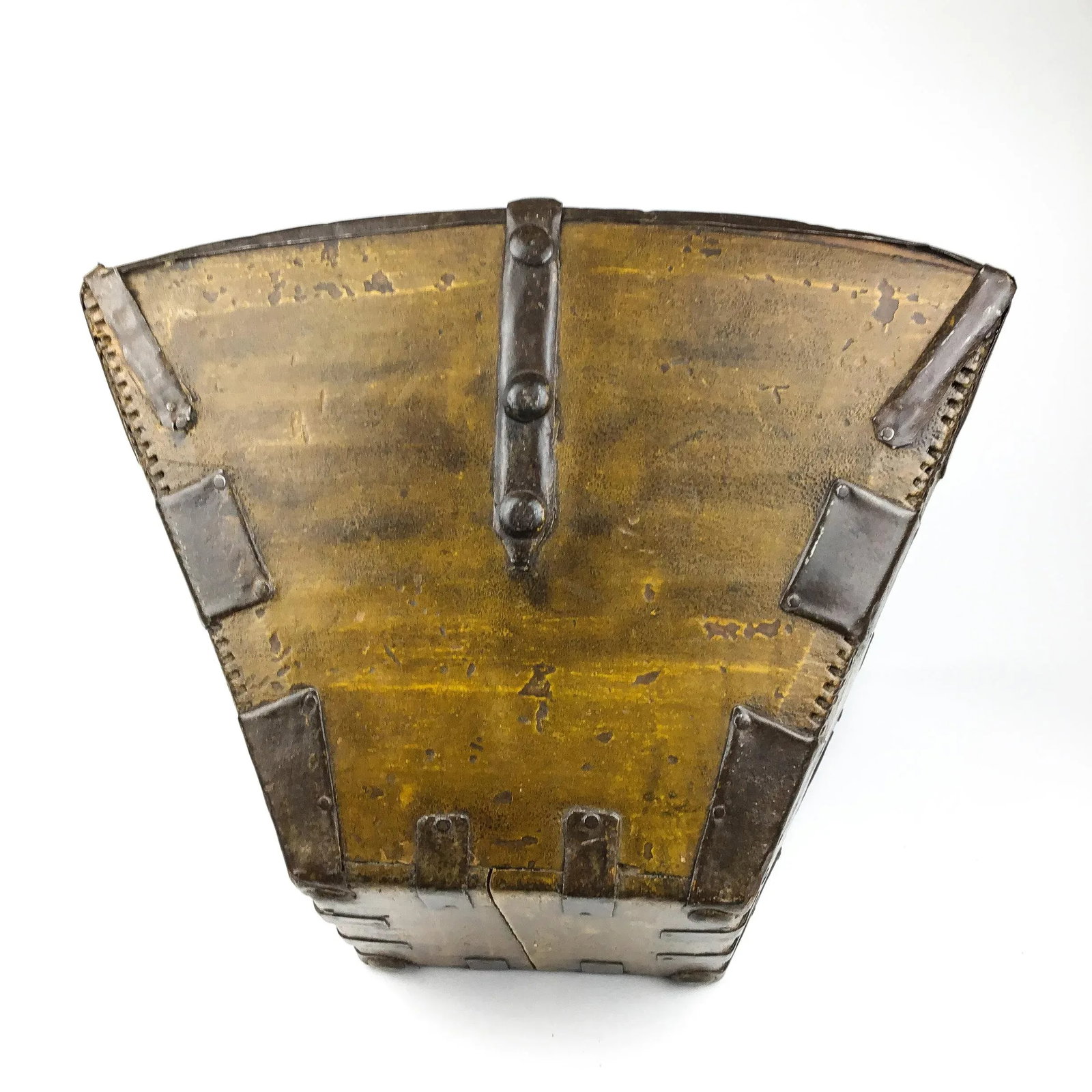 Antique Chinese Wood Rice Bucket - 4