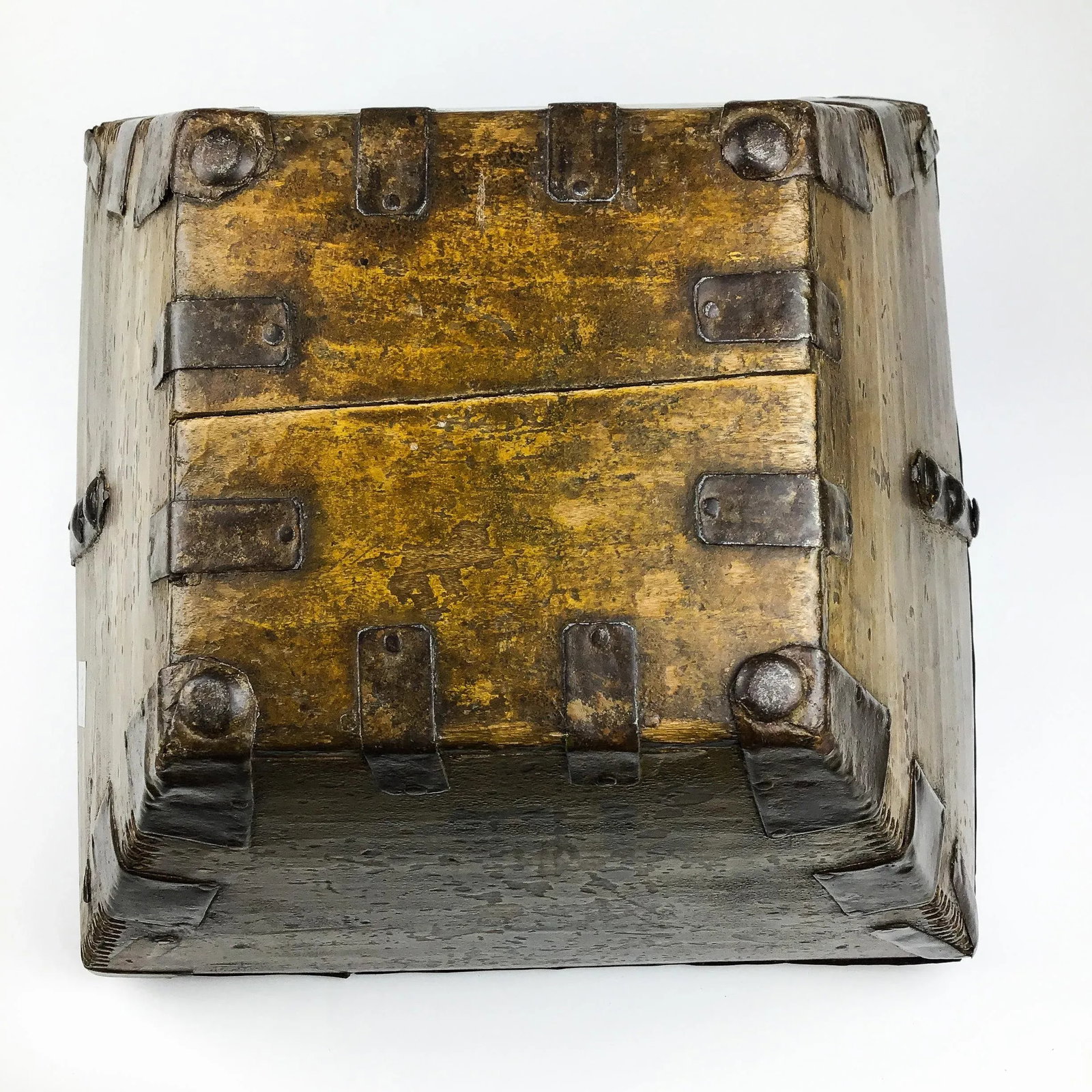 Antique Chinese Wood Rice Bucket - 6