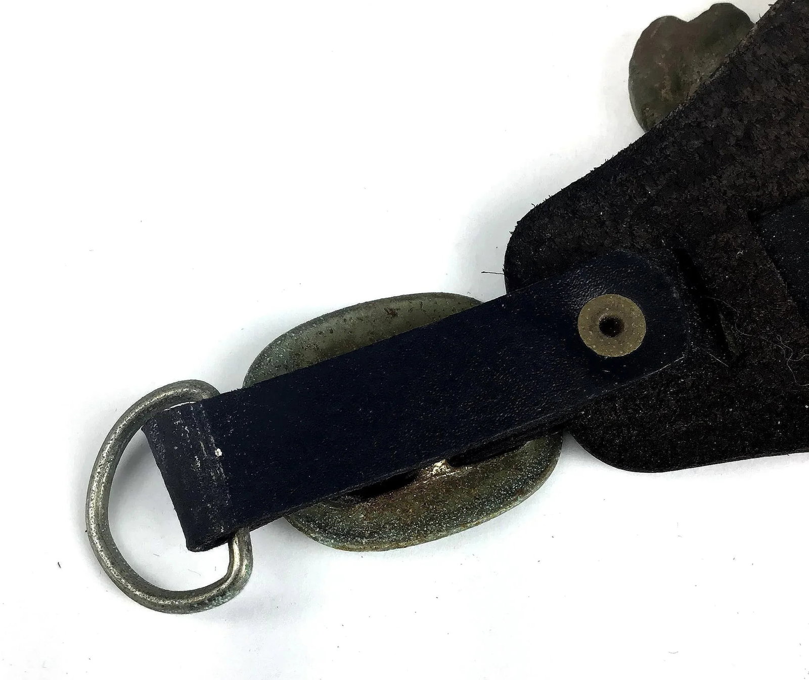 Leather & Brass Civil War Saddle Accessory - 9