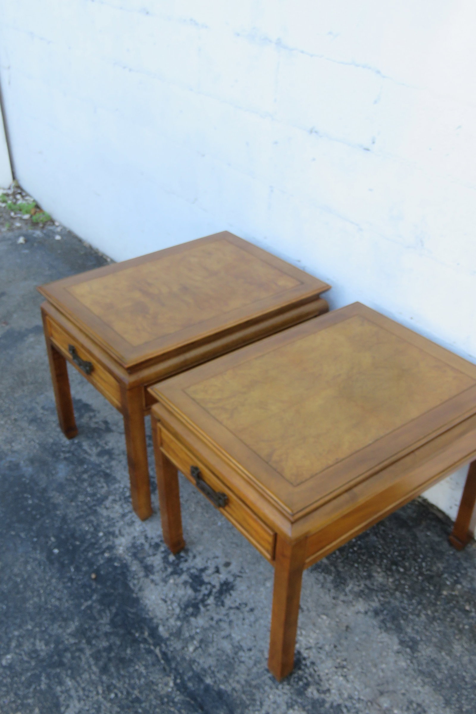 Century Furniture Hollywood Regency Pair of Side End Tables 6262 - 9