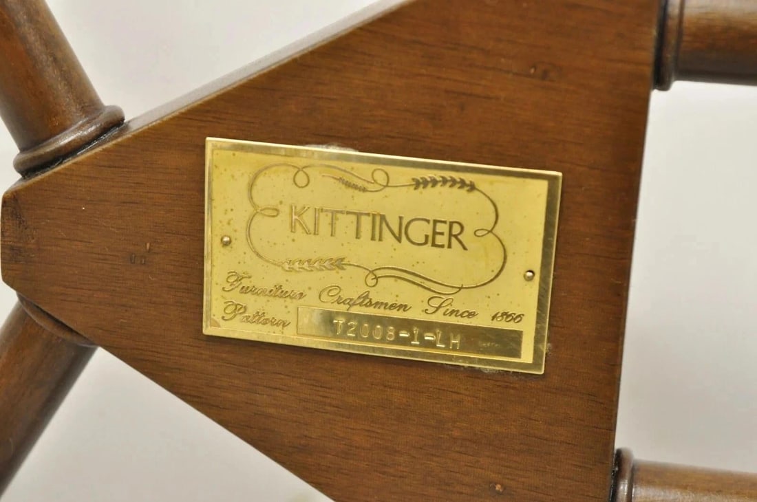 Vintage Kittinger Chinese Chippendale Faux Bamboo Mahogany Coffee Table Base - 9