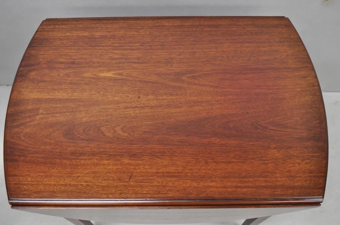 Antique Kittinger Colonial Williamsburg Cw-27 Mahogany Drop Leaf Pembroke Table - 11