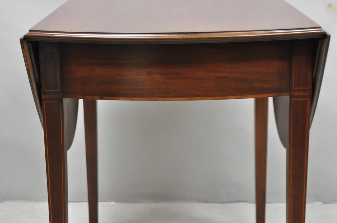 Antique Kittinger Colonial Williamsburg Cw-27 Mahogany Drop Leaf Pembroke Table - 14