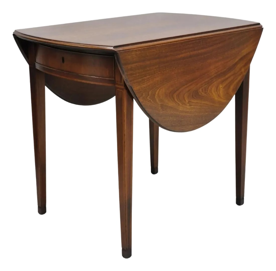 Antique Kittinger Colonial Williamsburg Cw-27 Mahogany Drop Leaf Pembroke Table (1 of 15)