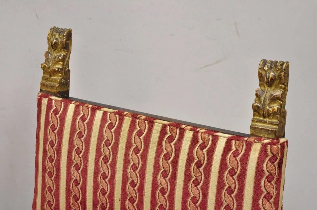 Antique Small Jacobean Style Turn Carved Walnut Accent Side Chairs - A Pair - 4