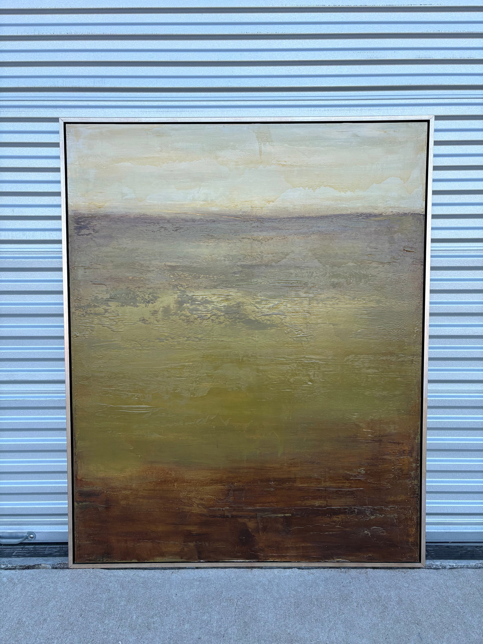 1980s Large Post-Modern Abstract Painting - 5