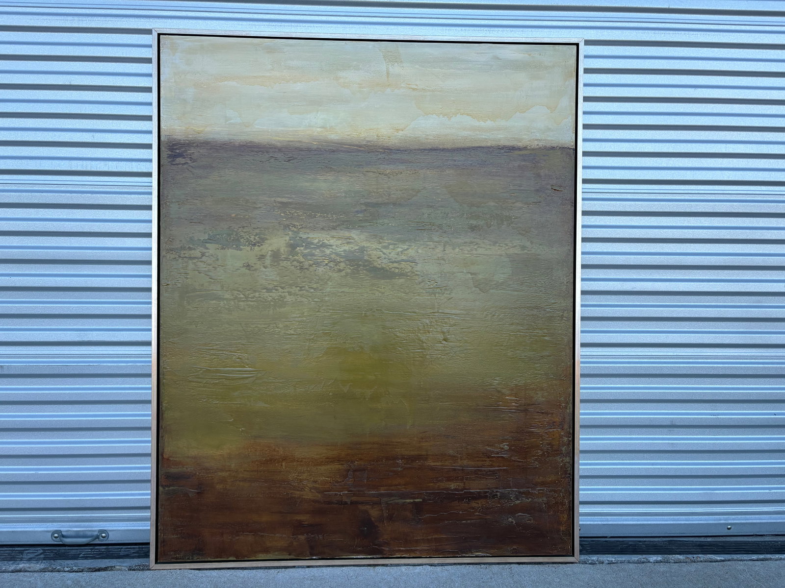 1980s Large Post-Modern Abstract Painting - 6