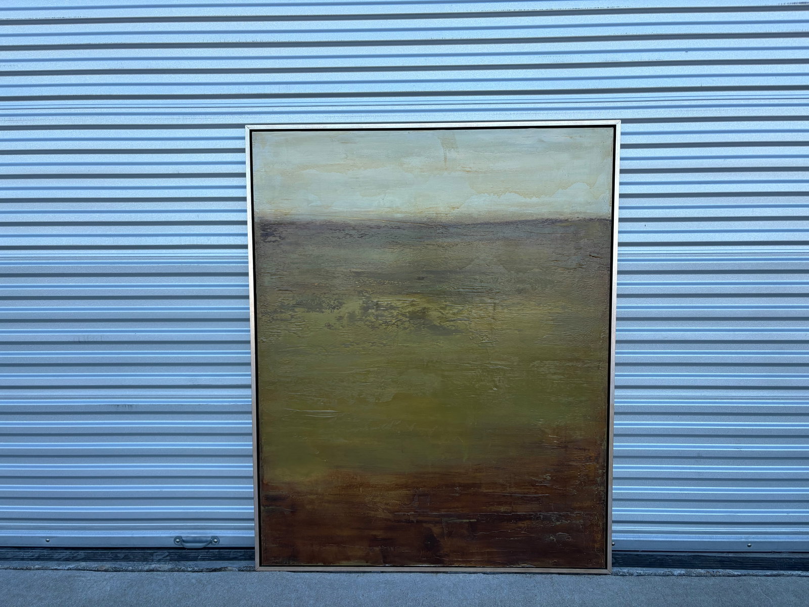 1980s Large Post-Modern Abstract Painting - 8