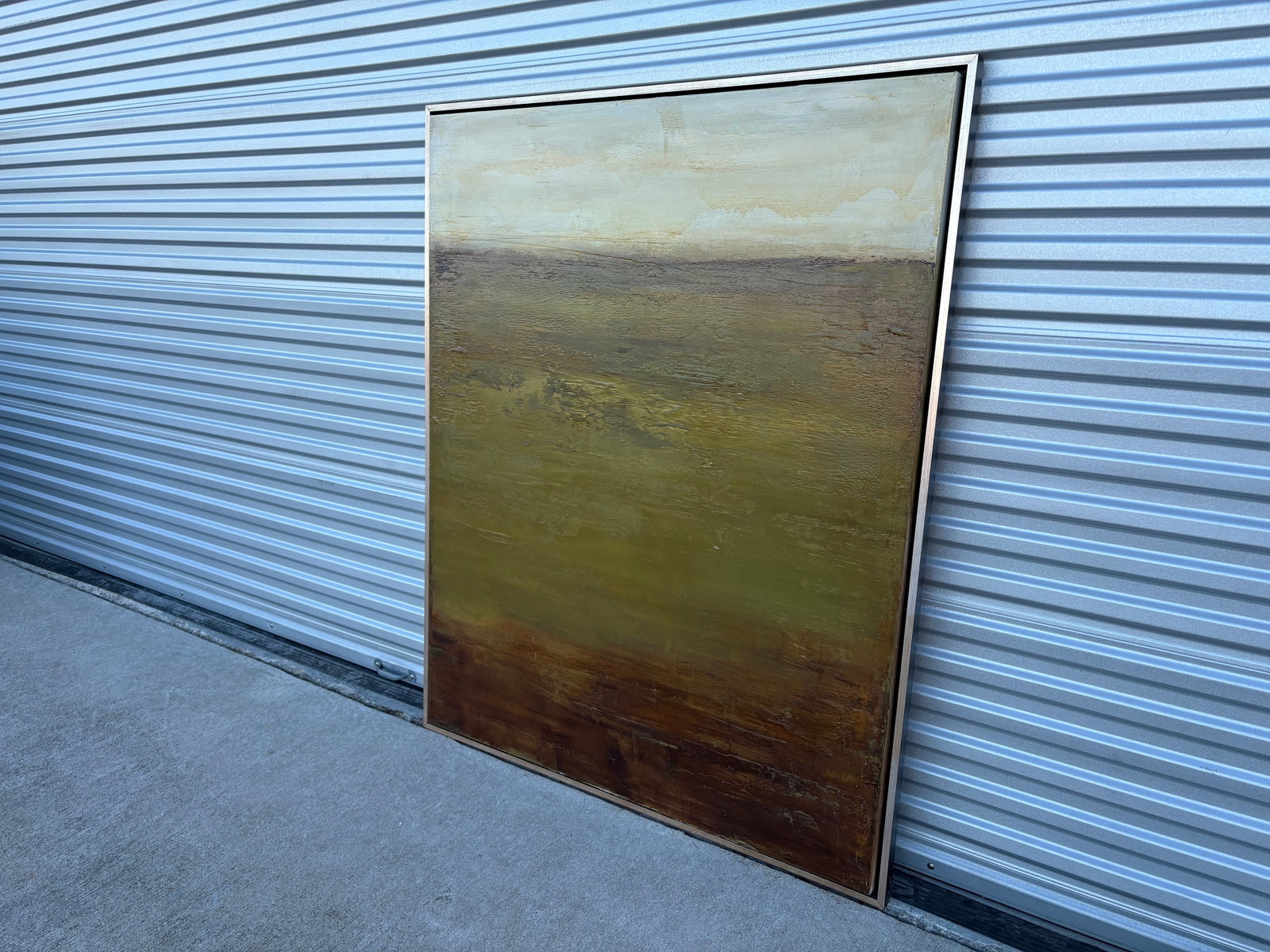 1980s Large Post-Modern Abstract Painting - 9