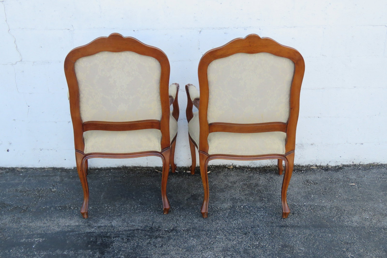 Ethan Allen French Living Bed Room Den Fireplace Side Chairs a Pair 6261 - 5