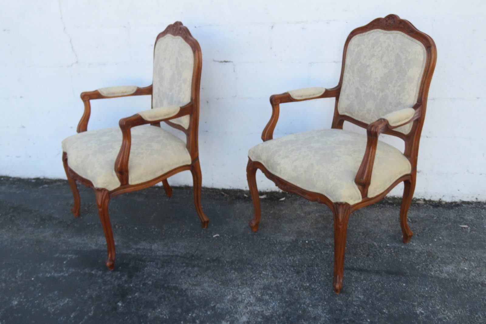 Ethan Allen French Living Bed Room Den Fireplace Side Chairs a Pair 6261 - 6
