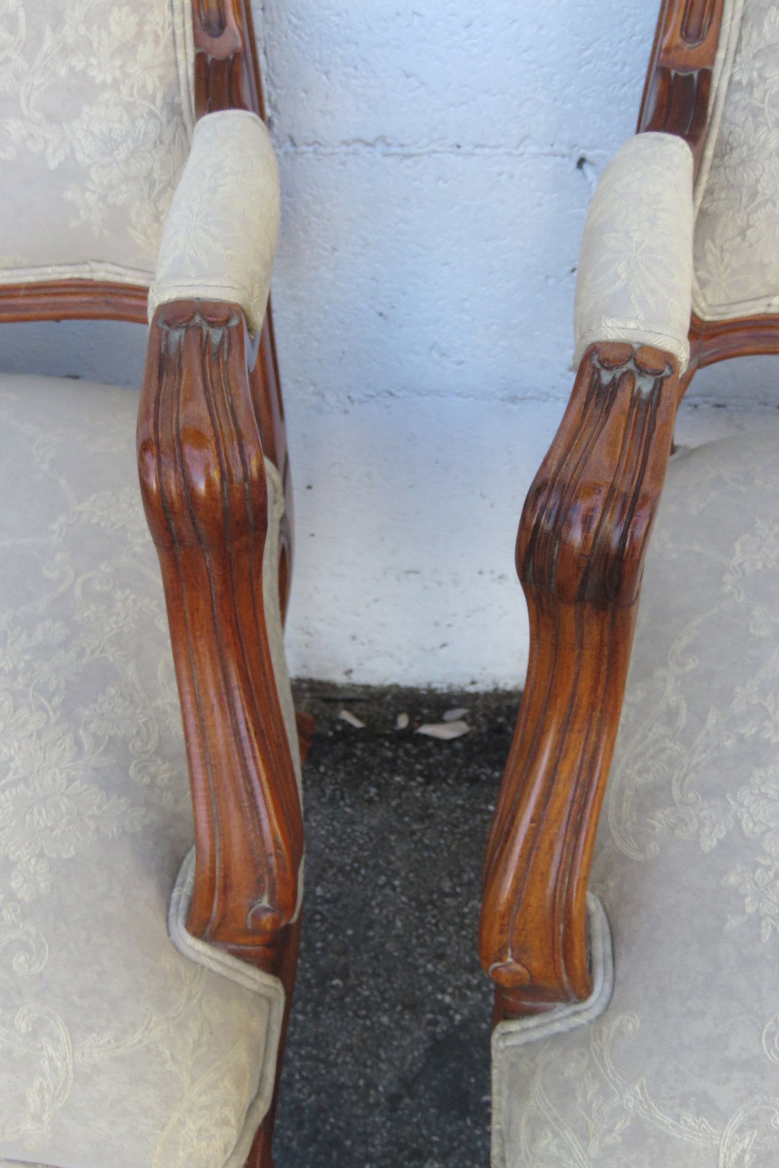 Ethan Allen French Living Bed Room Den Fireplace Side Chairs a Pair 6261 - 8