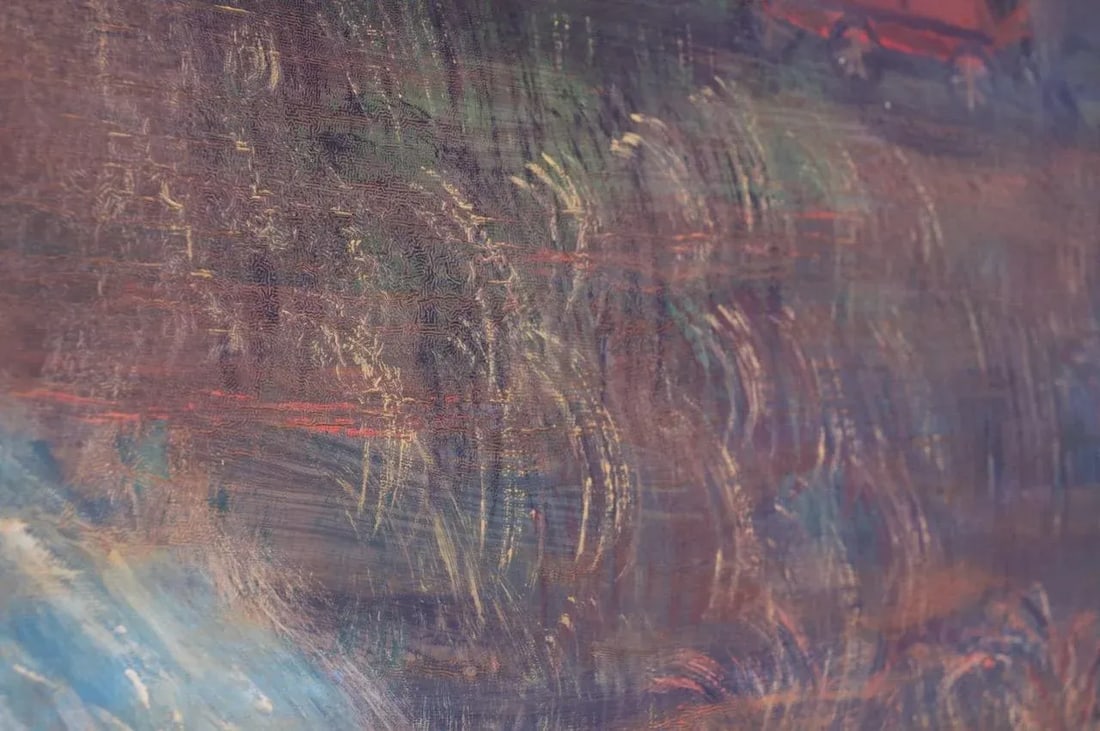 Outsider Art "Man in Carriage" Oil on Panel by Bruno Del Favero - 8