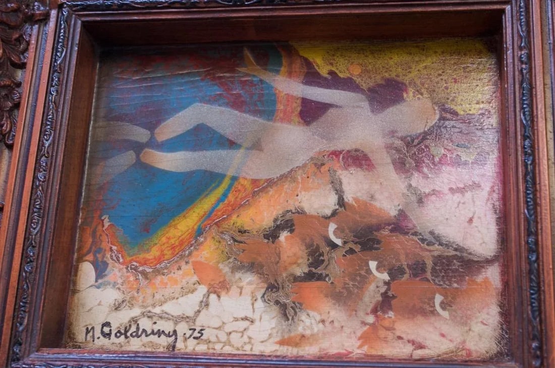 1975 "Susan and the Elders" Oil on Canvas Signed M. Goldring - 5
