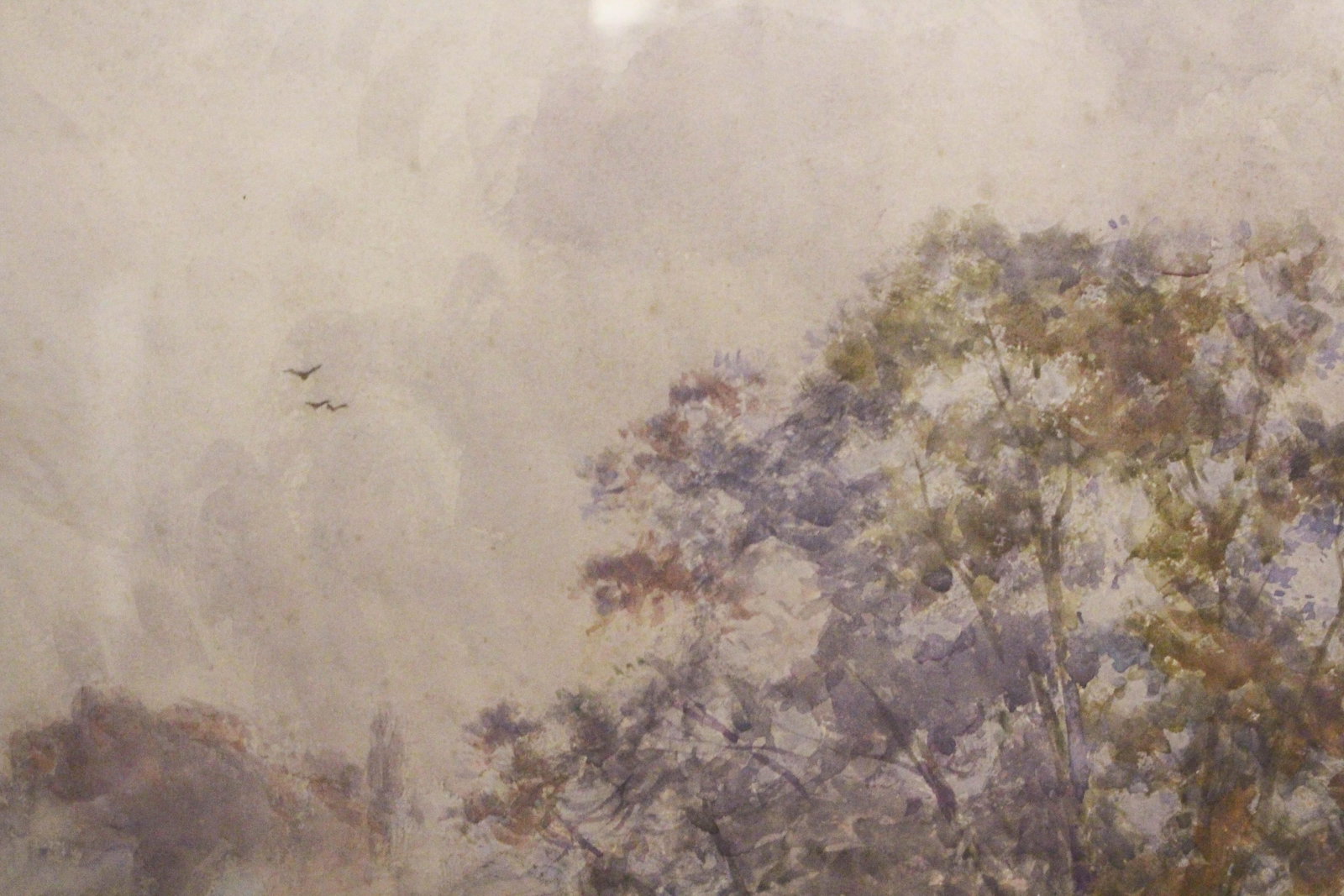 Circa 1914 English Village Scene Watercolor by Max Ludby - 3