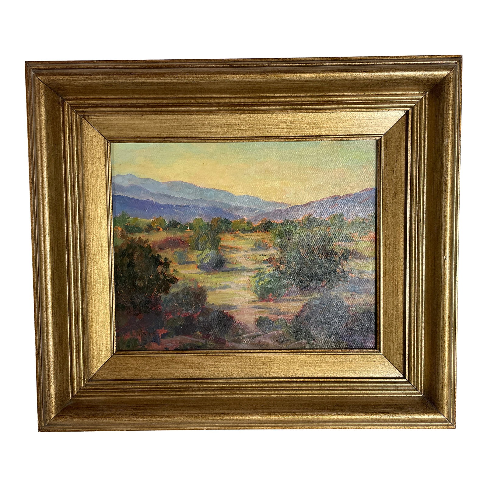 California Southwest Desert Landscape, Elaine Mathews, Oil on Board Painting (1 of 7)