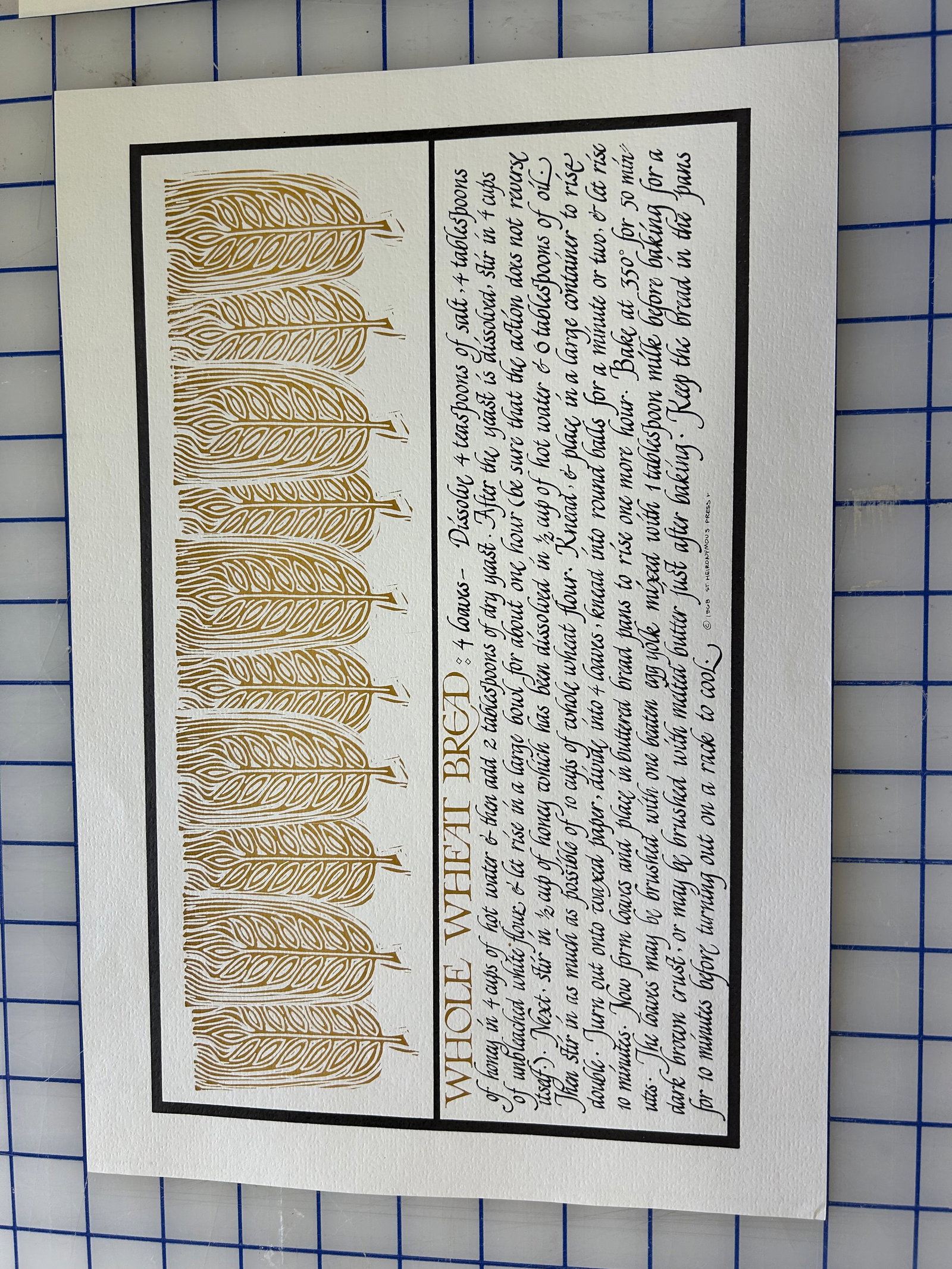 Mid 20th Century Calligraphed Prints by David L. Goines - Set of 16 - 10