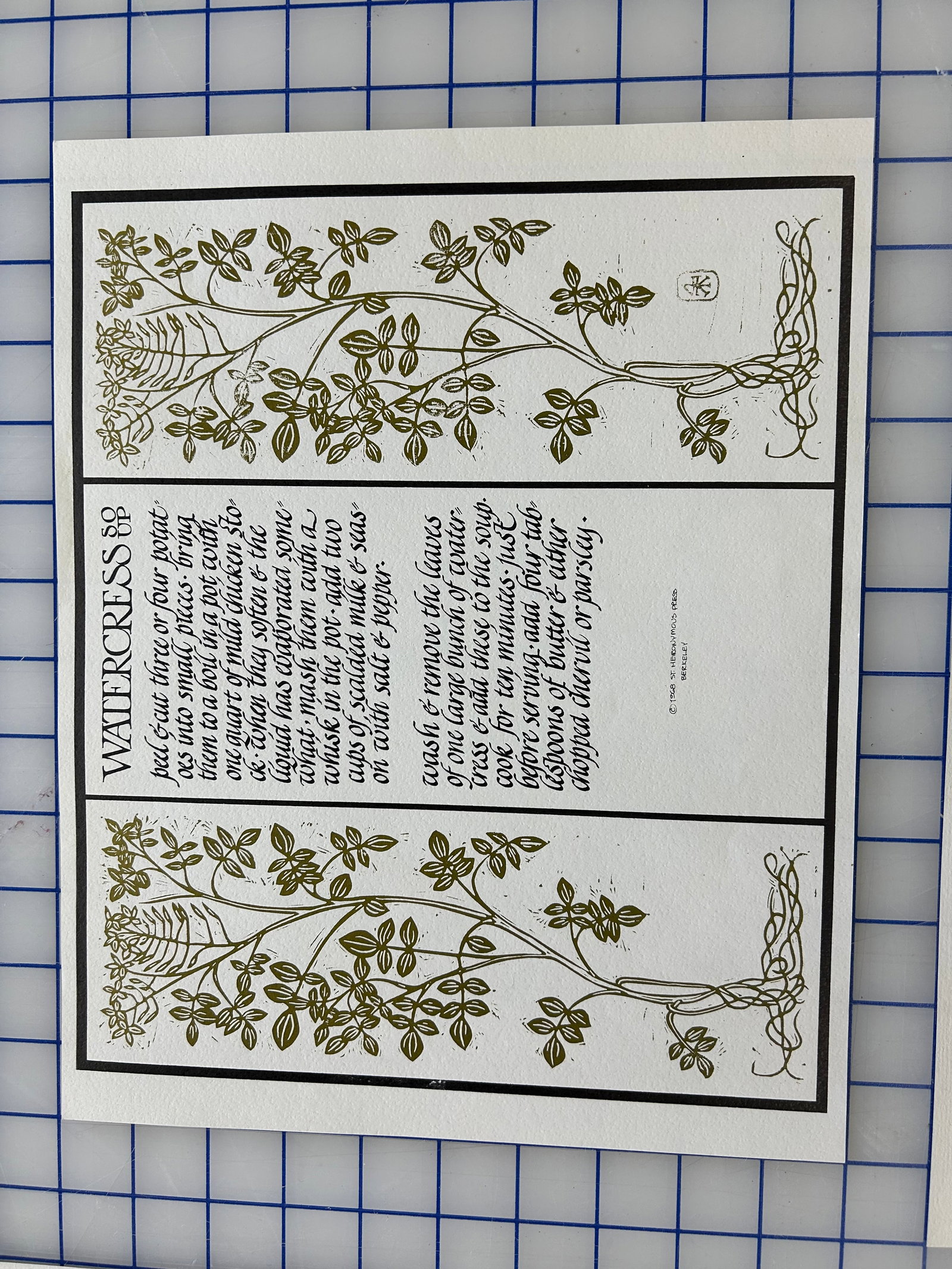 Mid 20th Century Calligraphed Prints by David L. Goines - Set of 16 - 6