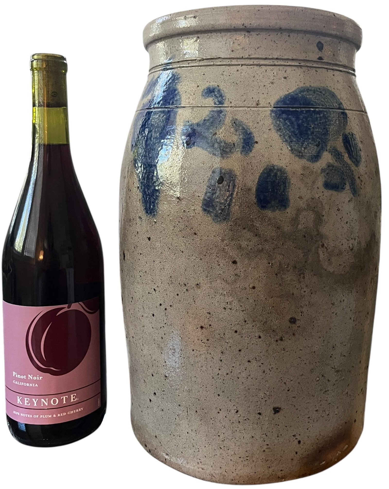 Antique 2 Gallon Salt-Glazed Stoneware Crock With Cobalt Decoration, Attributed to David Parr, c.186 - 3