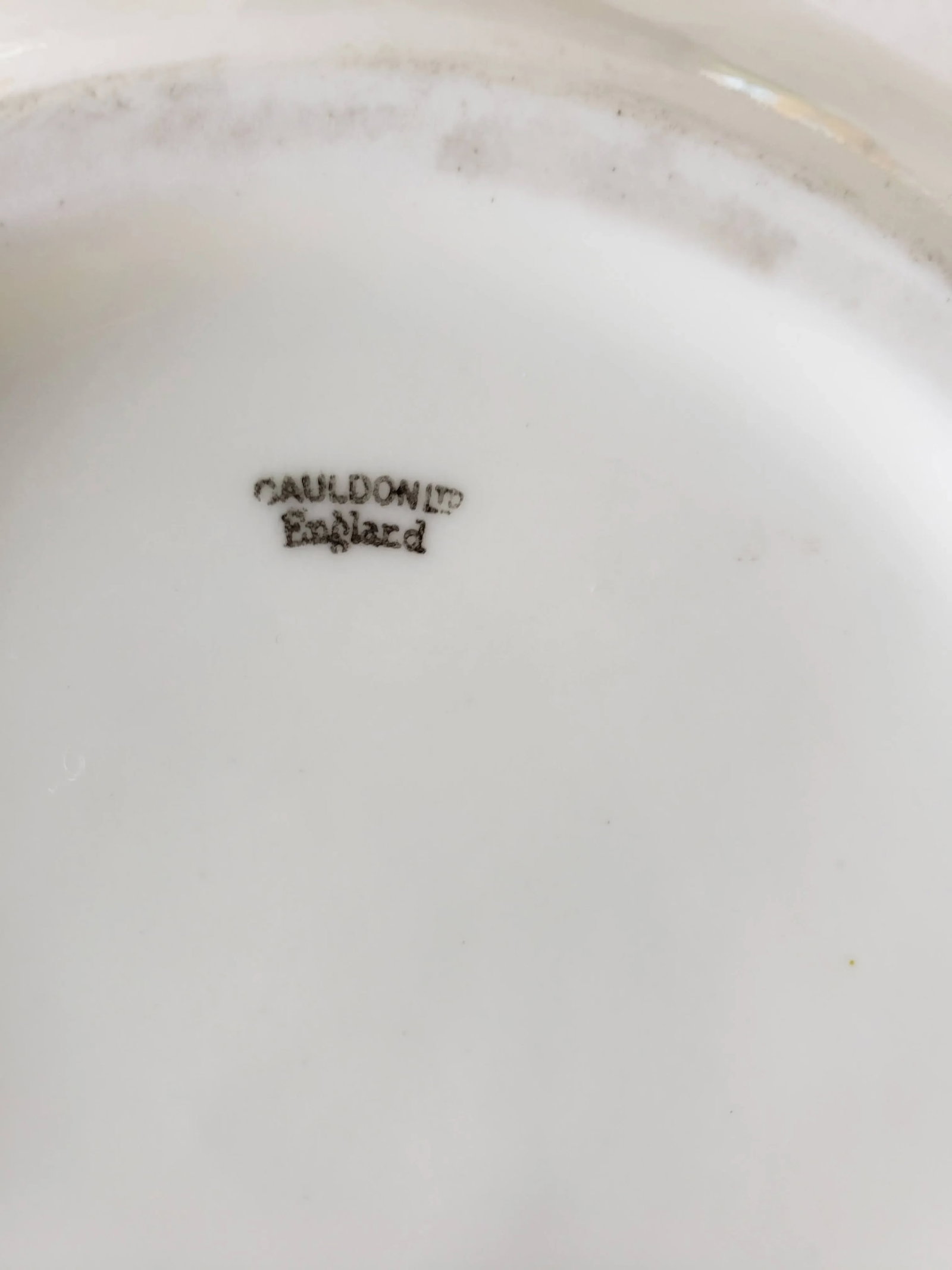 Vintage Mid 20th Century English Cauldon Porcelain Flower Frog - 5