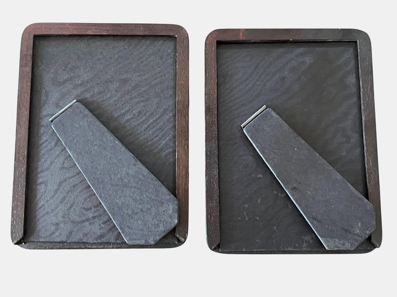 1970s Pair of Danish Modern Solid Wood Picture Frames for 5x7 Photos - 9