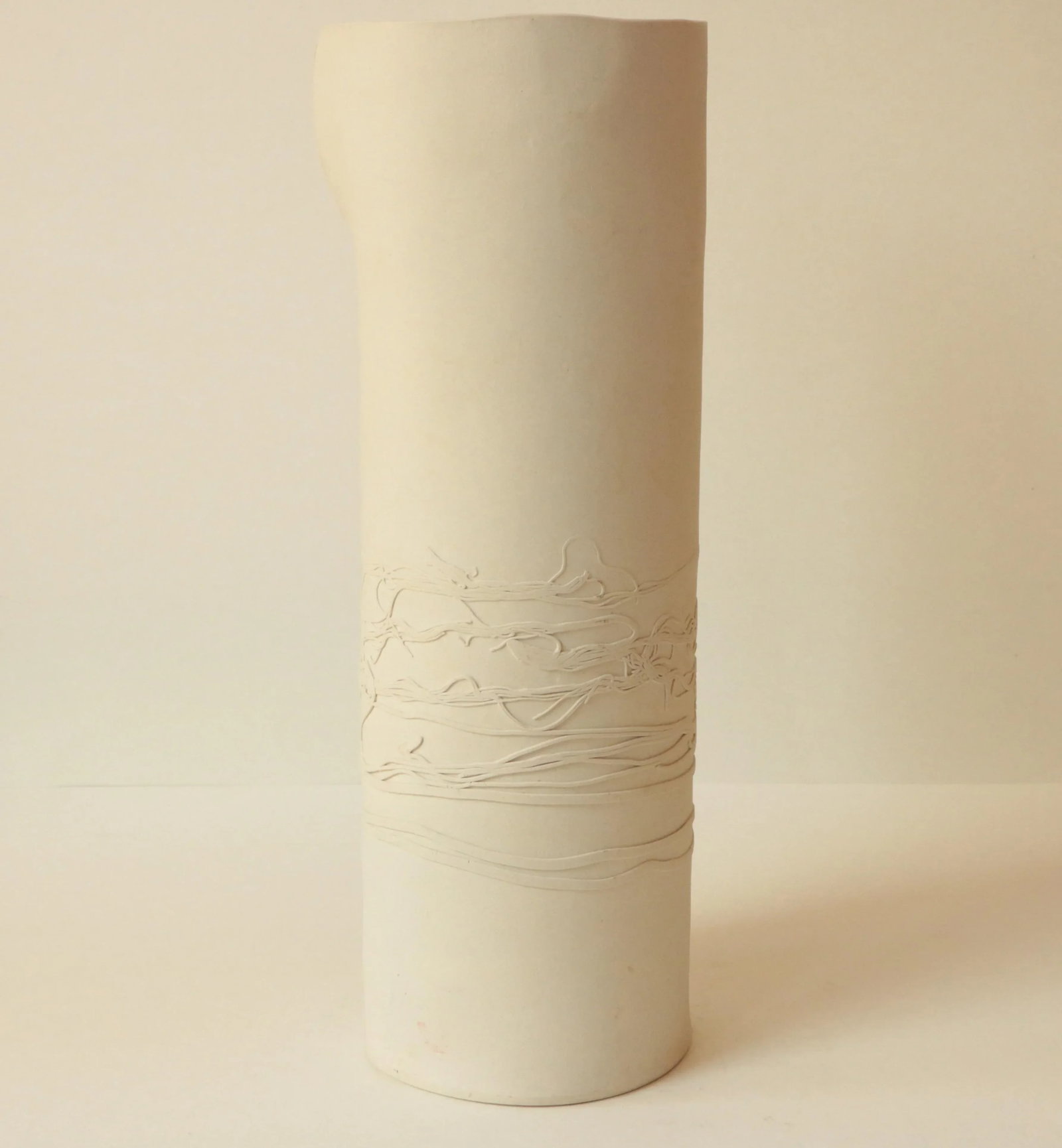 Romilla Batra White Bisque Porcelain Vase - 8