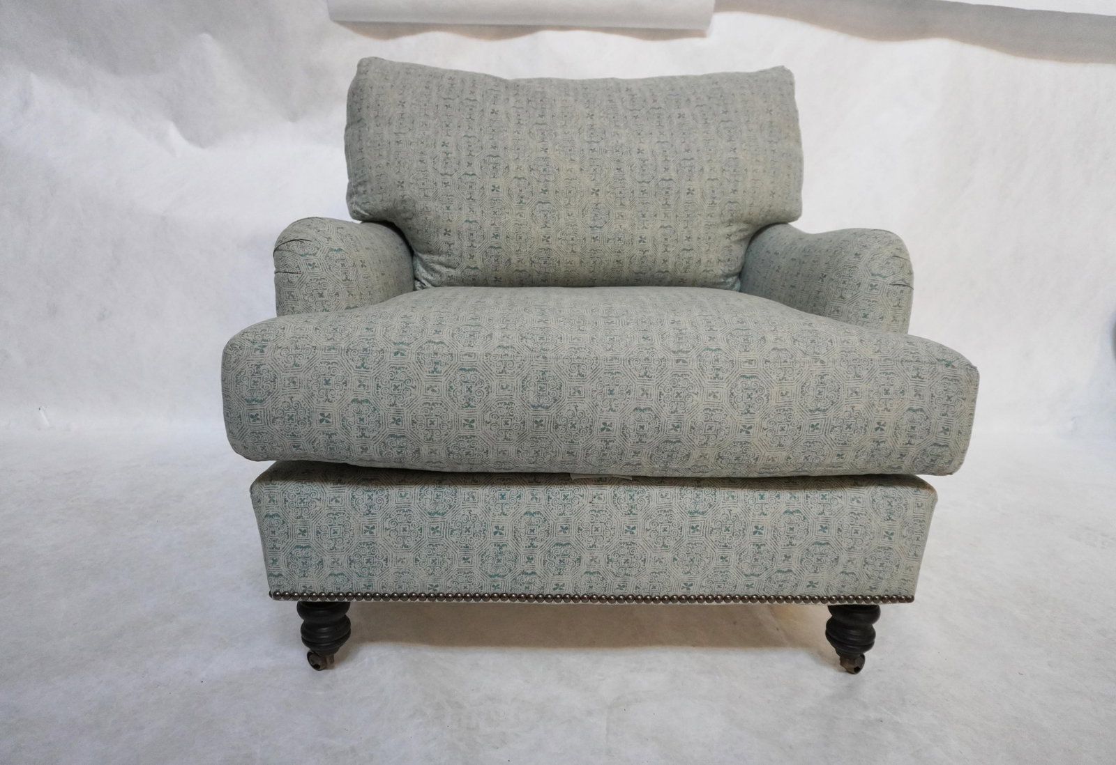 Upholstered Armchair in the Lola Sky Blue by Cisco Home - 3