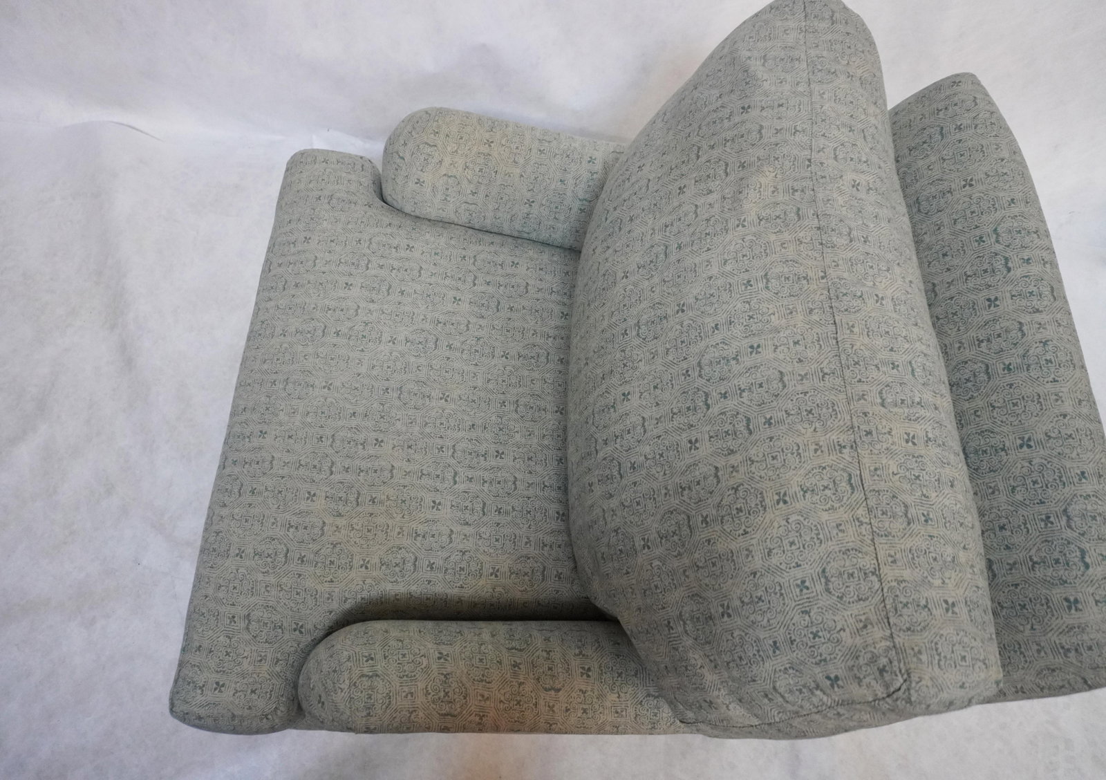 Upholstered Armchair in the Lola Sky Blue by Cisco Home - 6