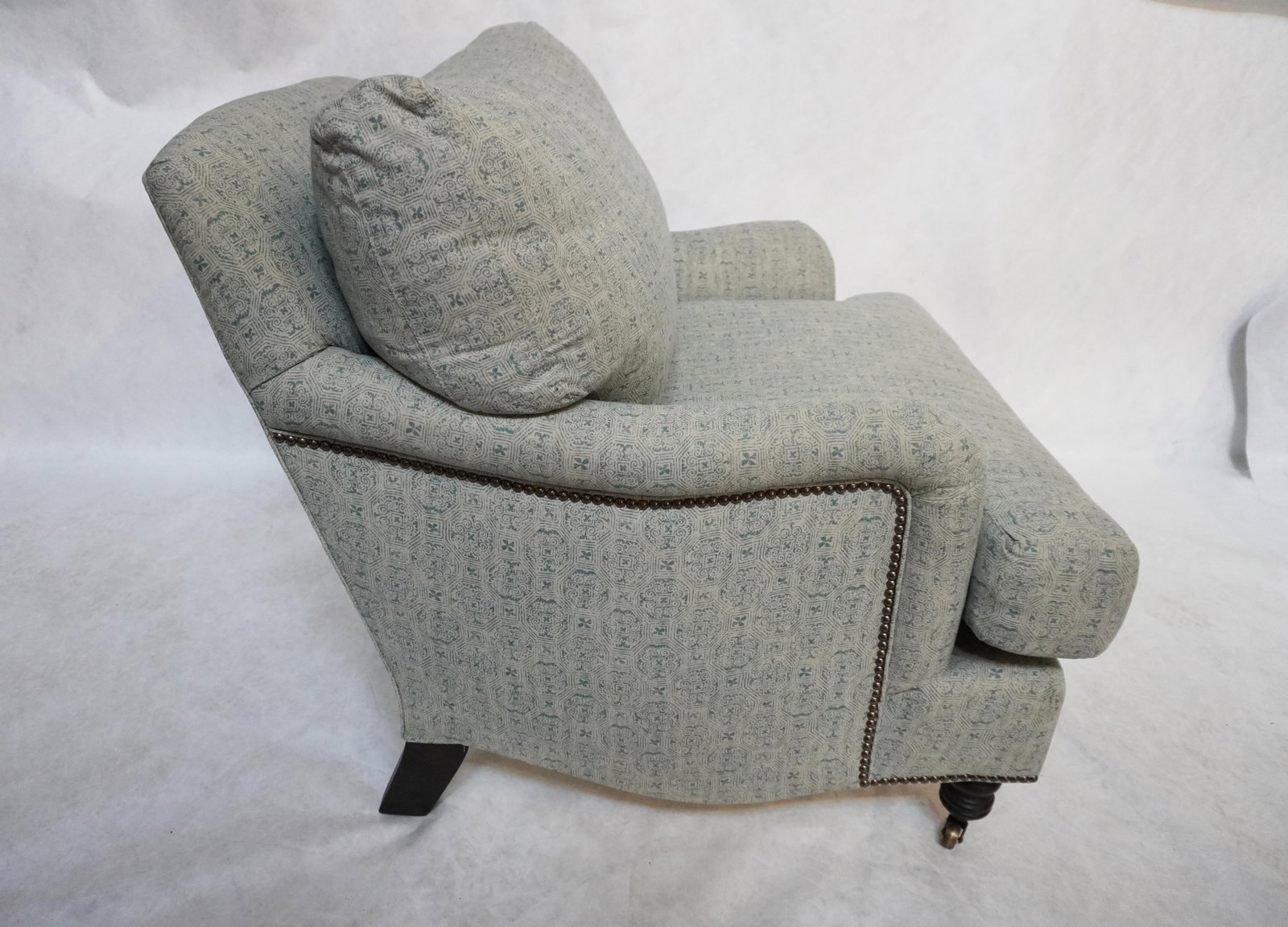 Upholstered Armchair in the Lola Sky Blue by Cisco Home - 7