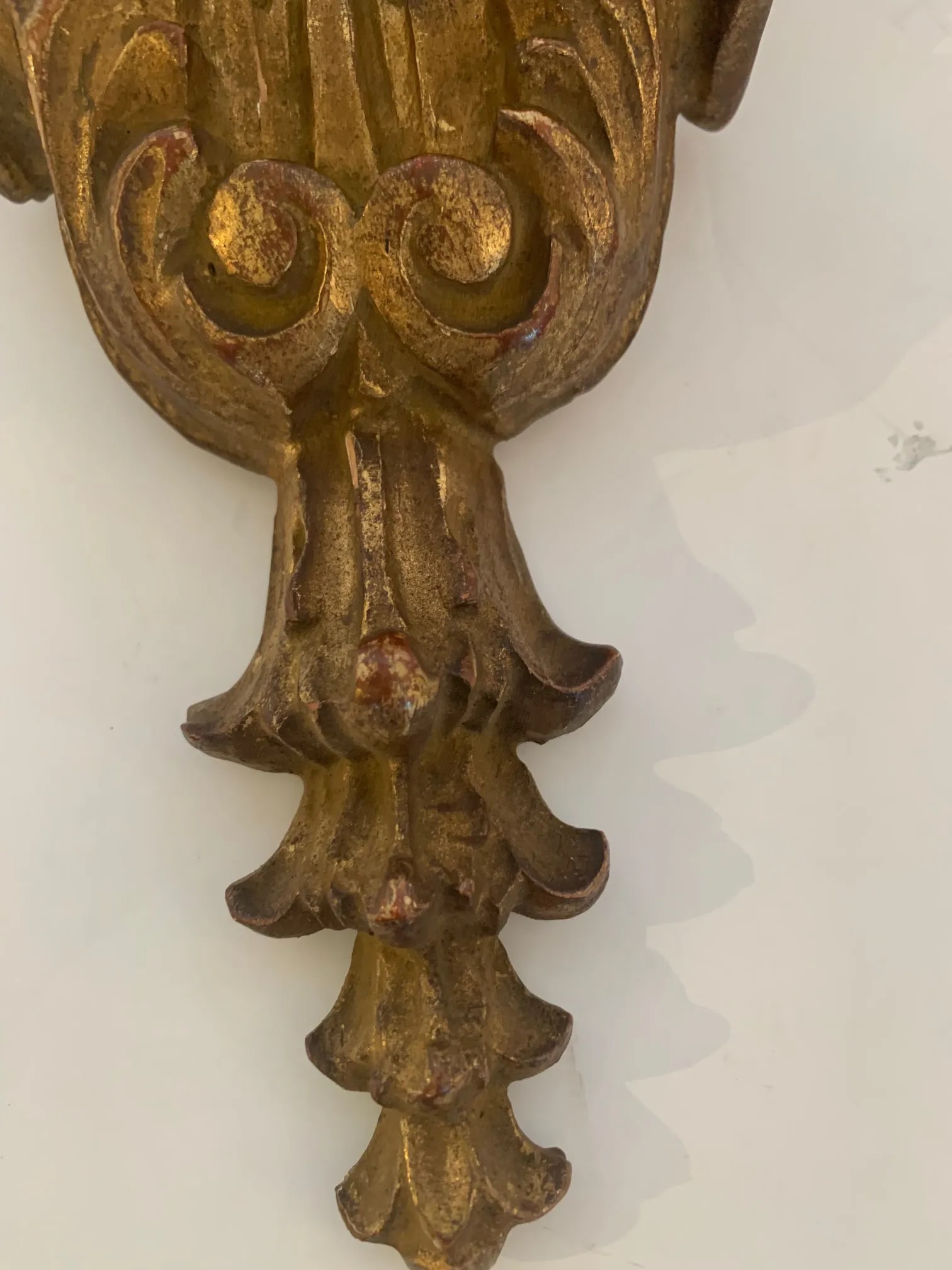 Antique Carved and Gilded French Wall Brackets - 5