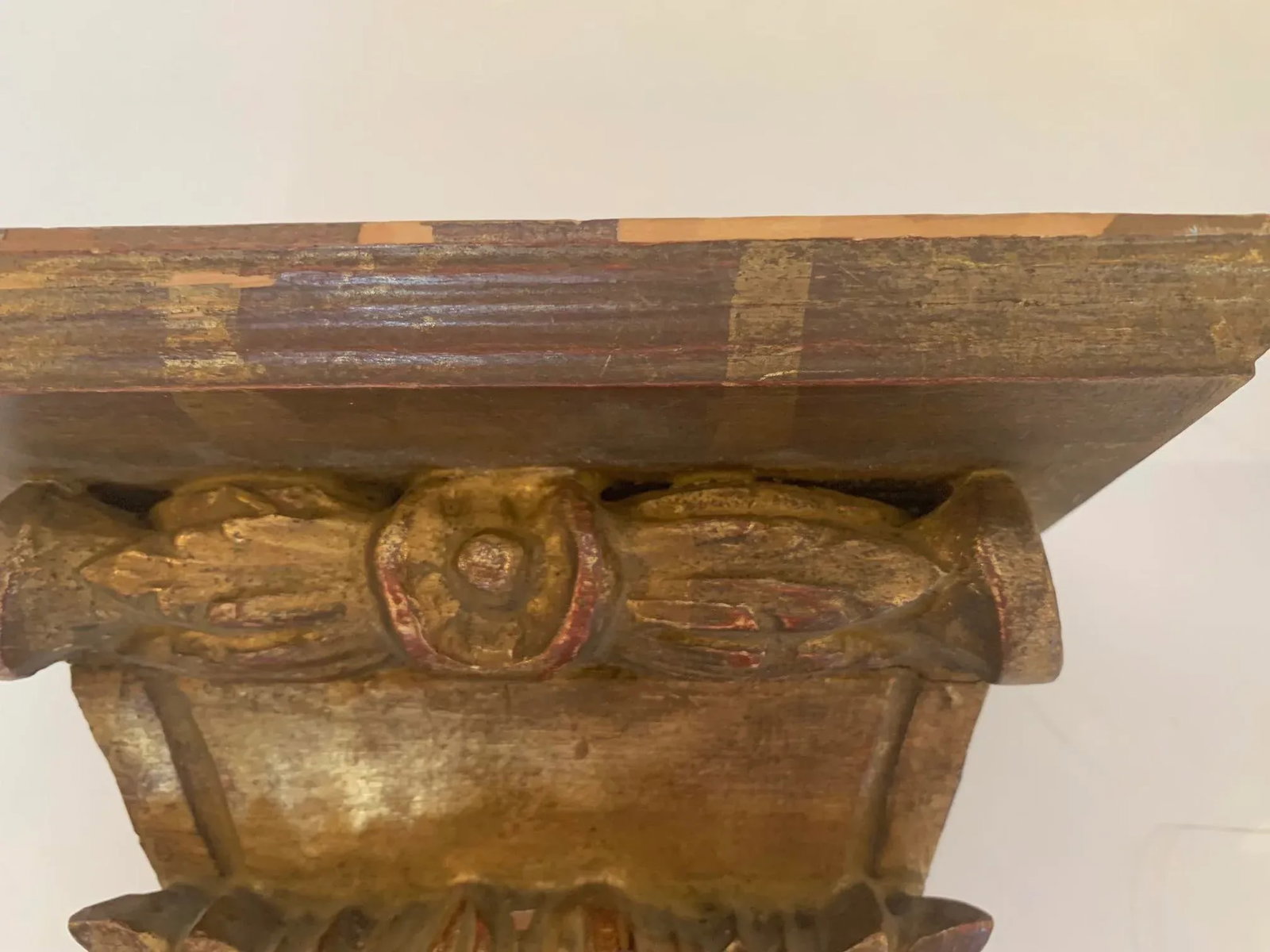 Antique Carved and Gilded French Wall Brackets - 6