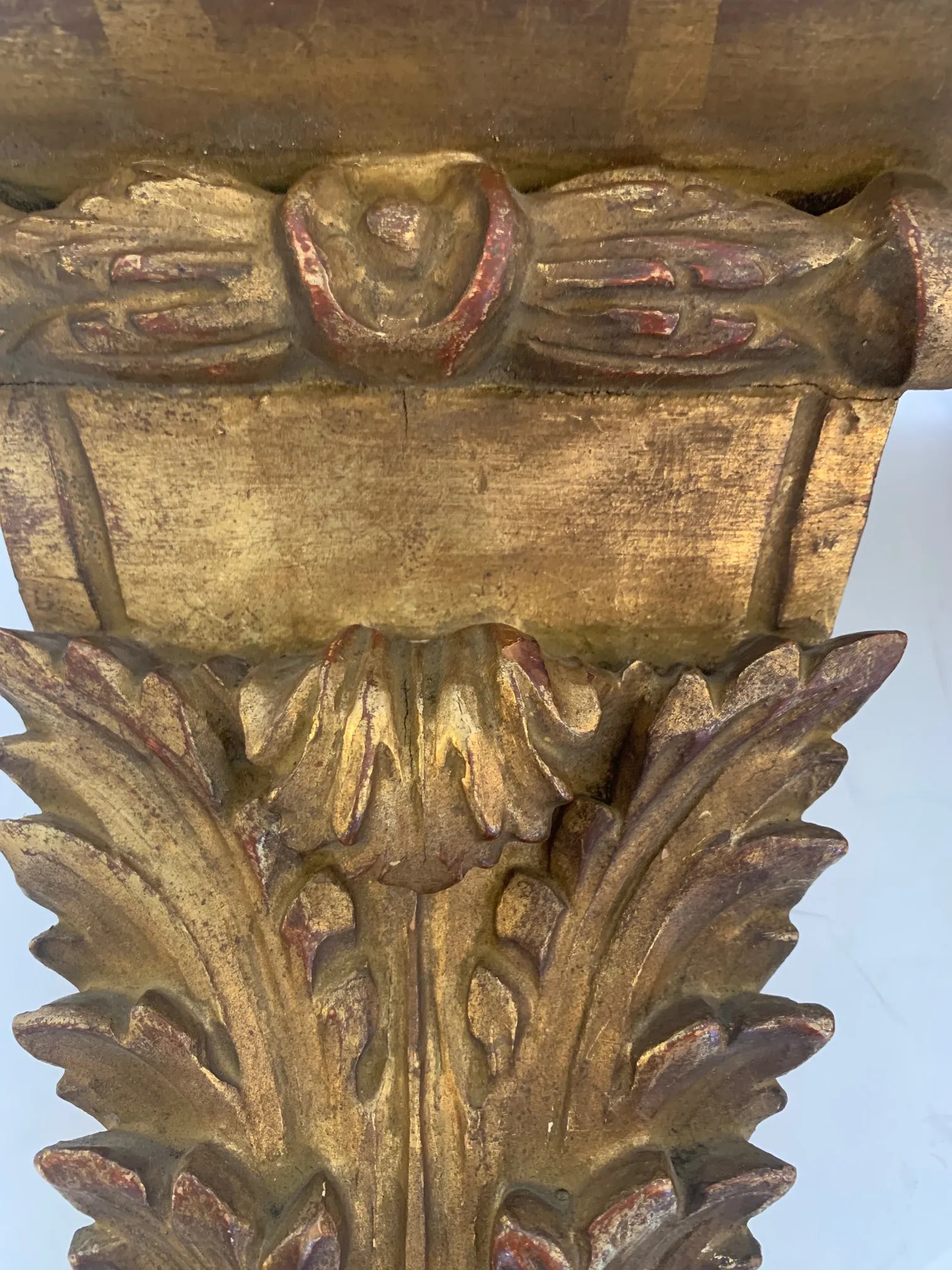 Antique Carved and Gilded French Wall Brackets - 7