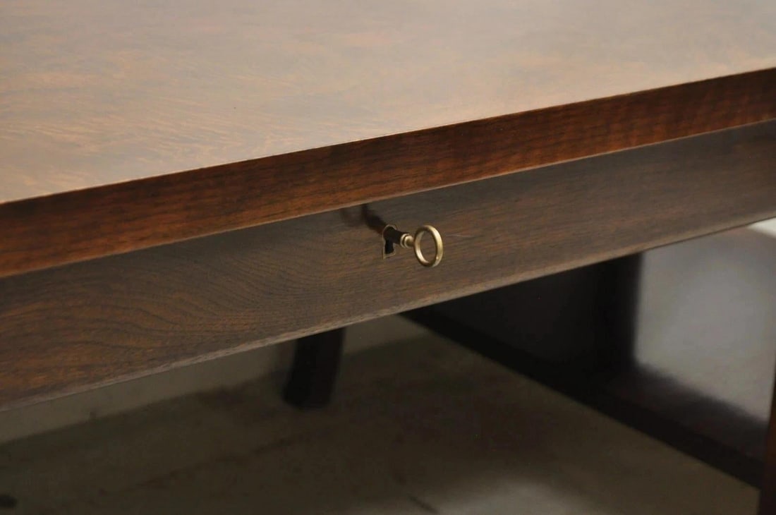Late 20th Century Bill Sofield for Baker 66" Long Modern One Drawer Mahogany Coffee Table - 5