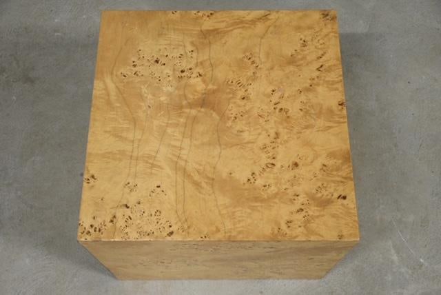 1960s Burl Cube End Table by Milo Baughman - 7