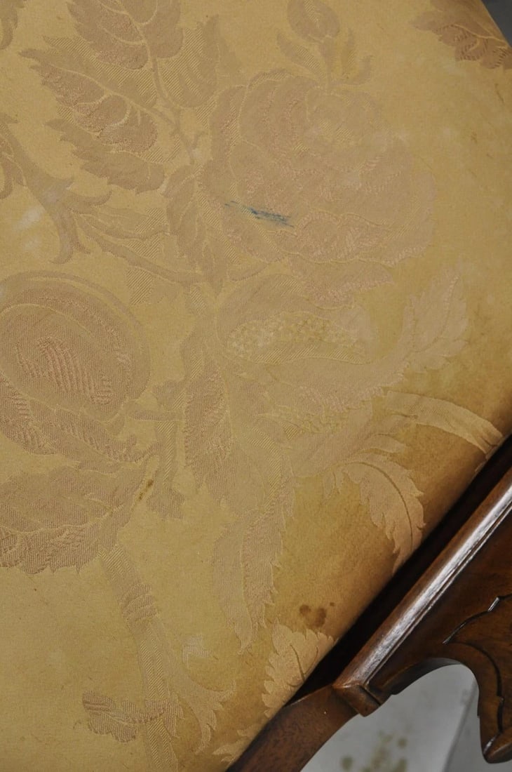Late 20th Century Henredon Aston Court Chinoiserie Georgian Mahogany Dining Arm Chairs - A Pair - 11